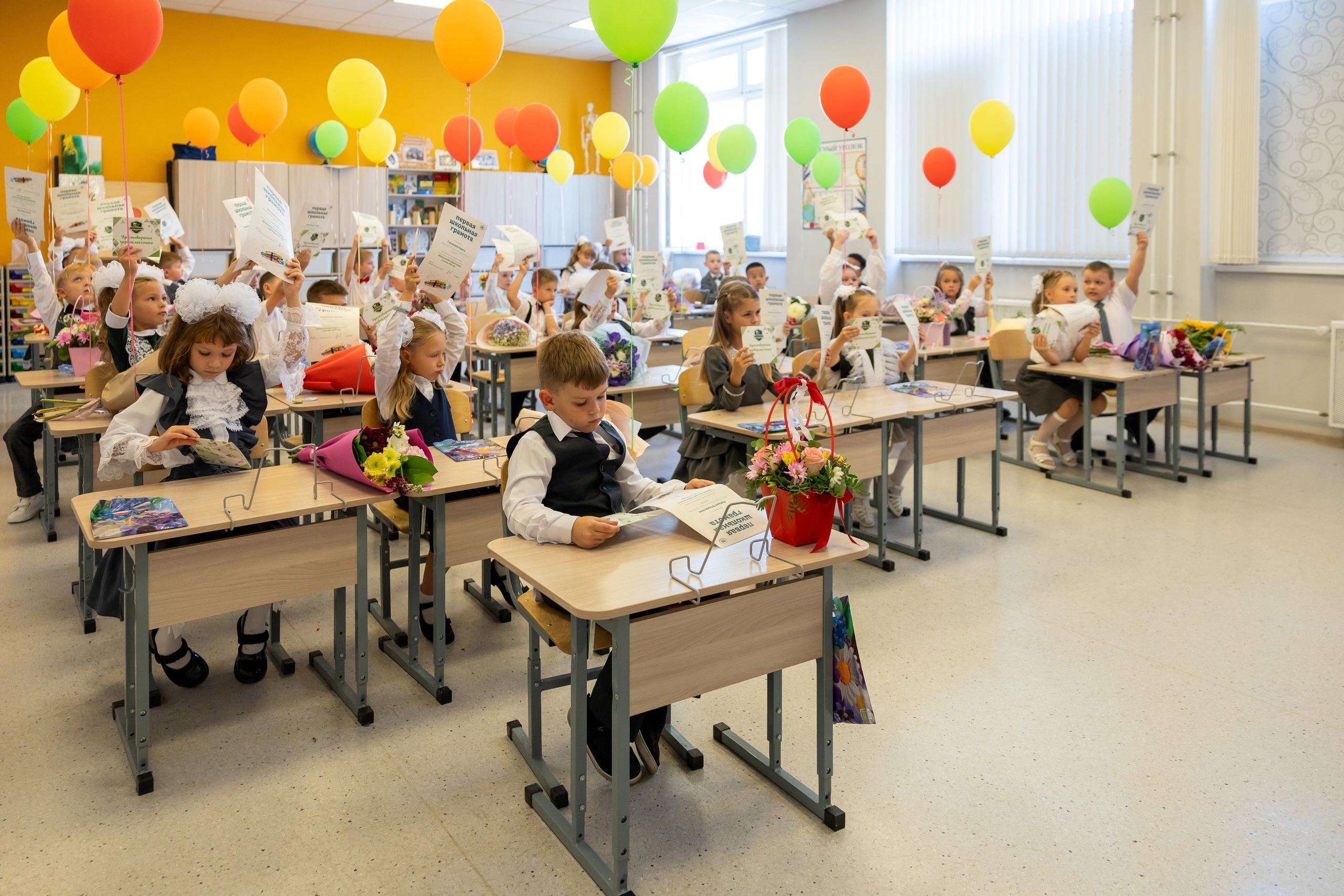 Первый раз в первый класс (репортажная съемка). Фотограф в Серпухове Наталья Руденко