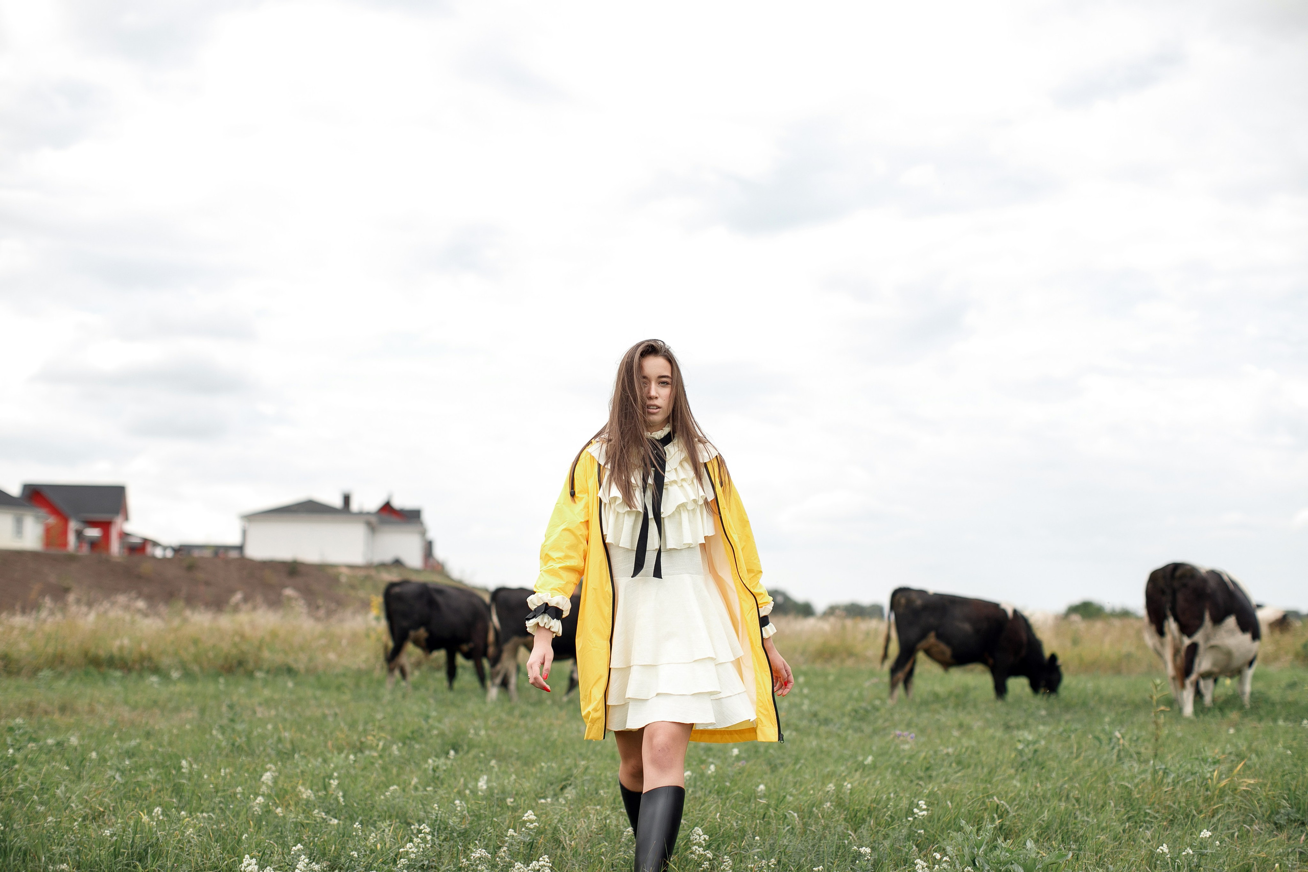 Фотосессия Полины у маяка. Свадебный фотограф Москва