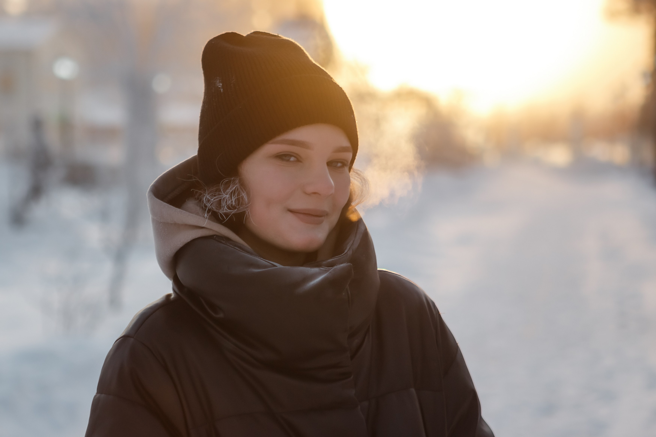 Ангелина в -38. Фотограф Губкинского