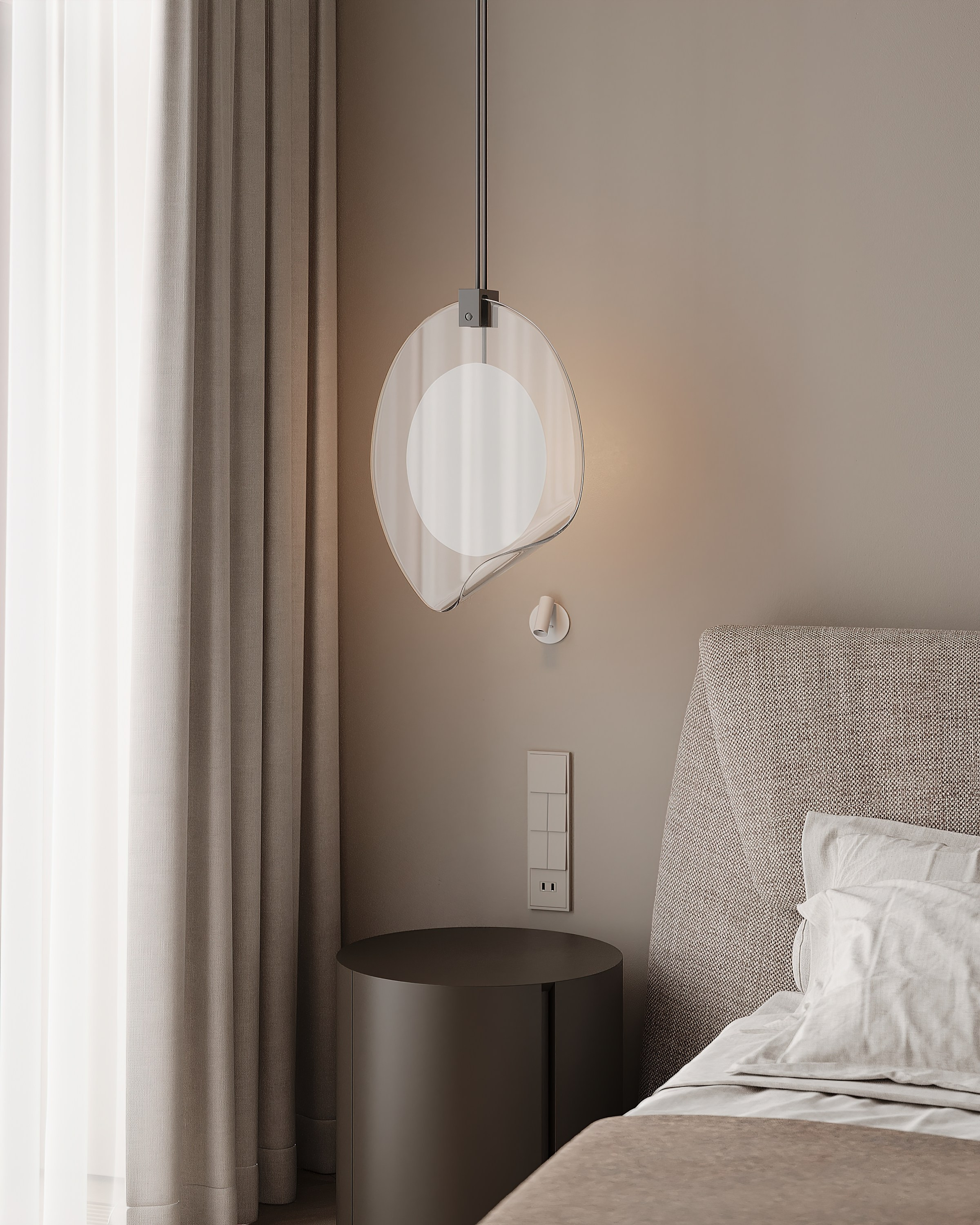 Мастер-спальня/ Дизайнер: LINES DESIGN. Студия интерьерной визуализации tmshkn.vis