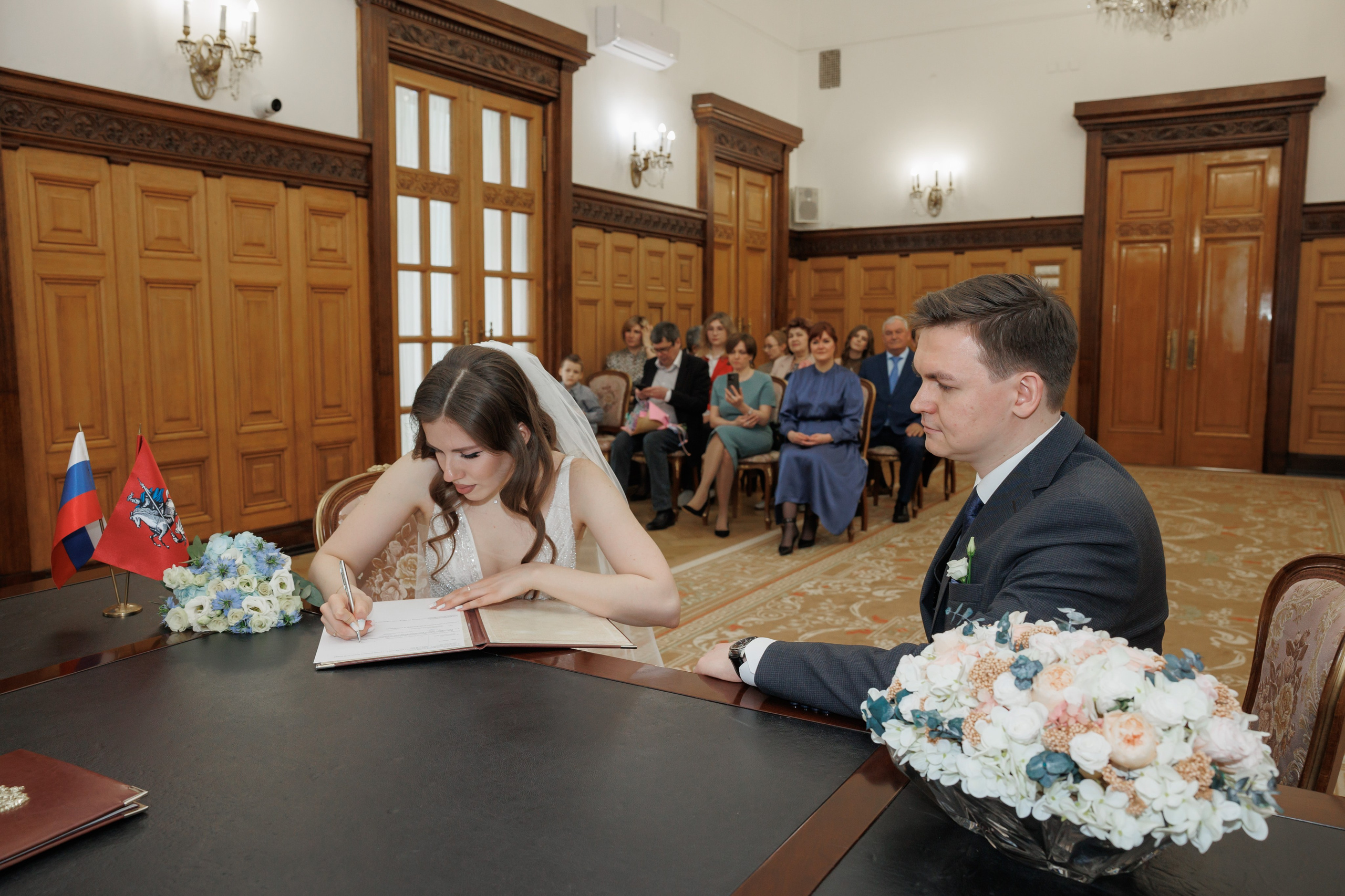 Даша и Дима, Грибоедовский ЗАГС. Свадебный и репортажный фотограф (Москва, Королев и другие)