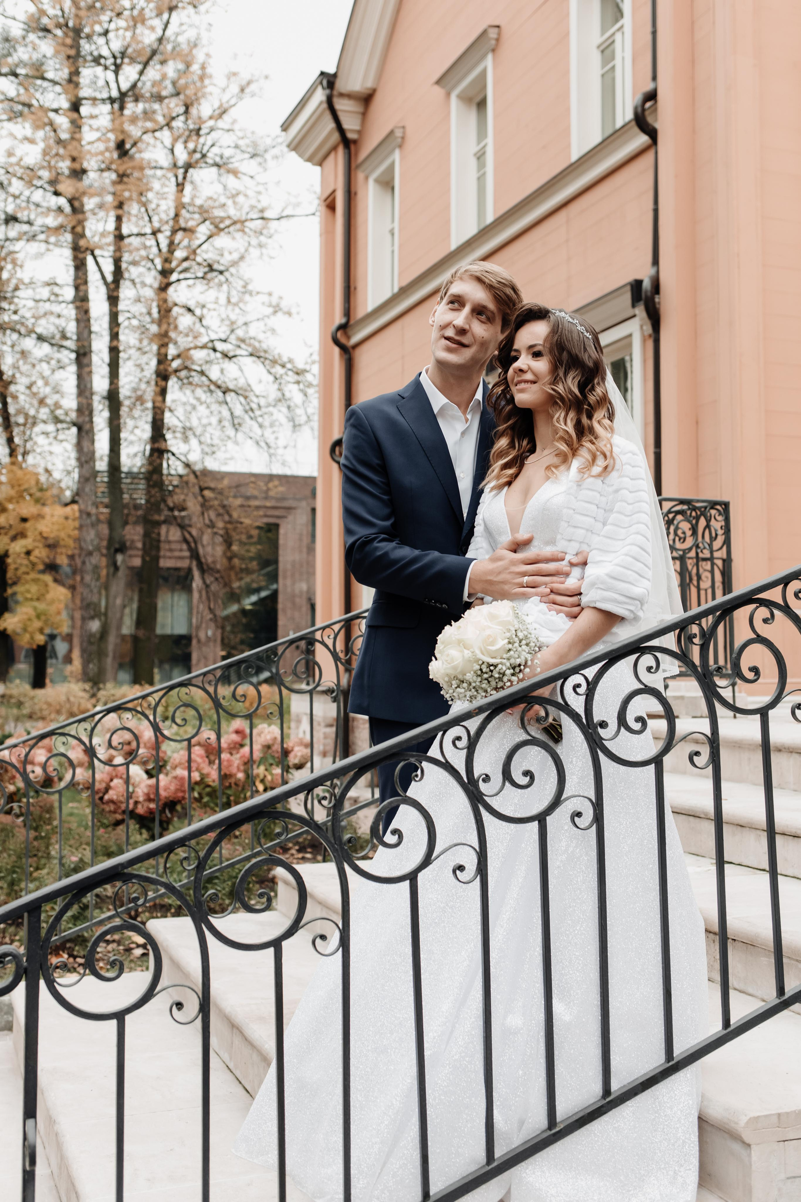 Свадебная фотосессия осенью в парке