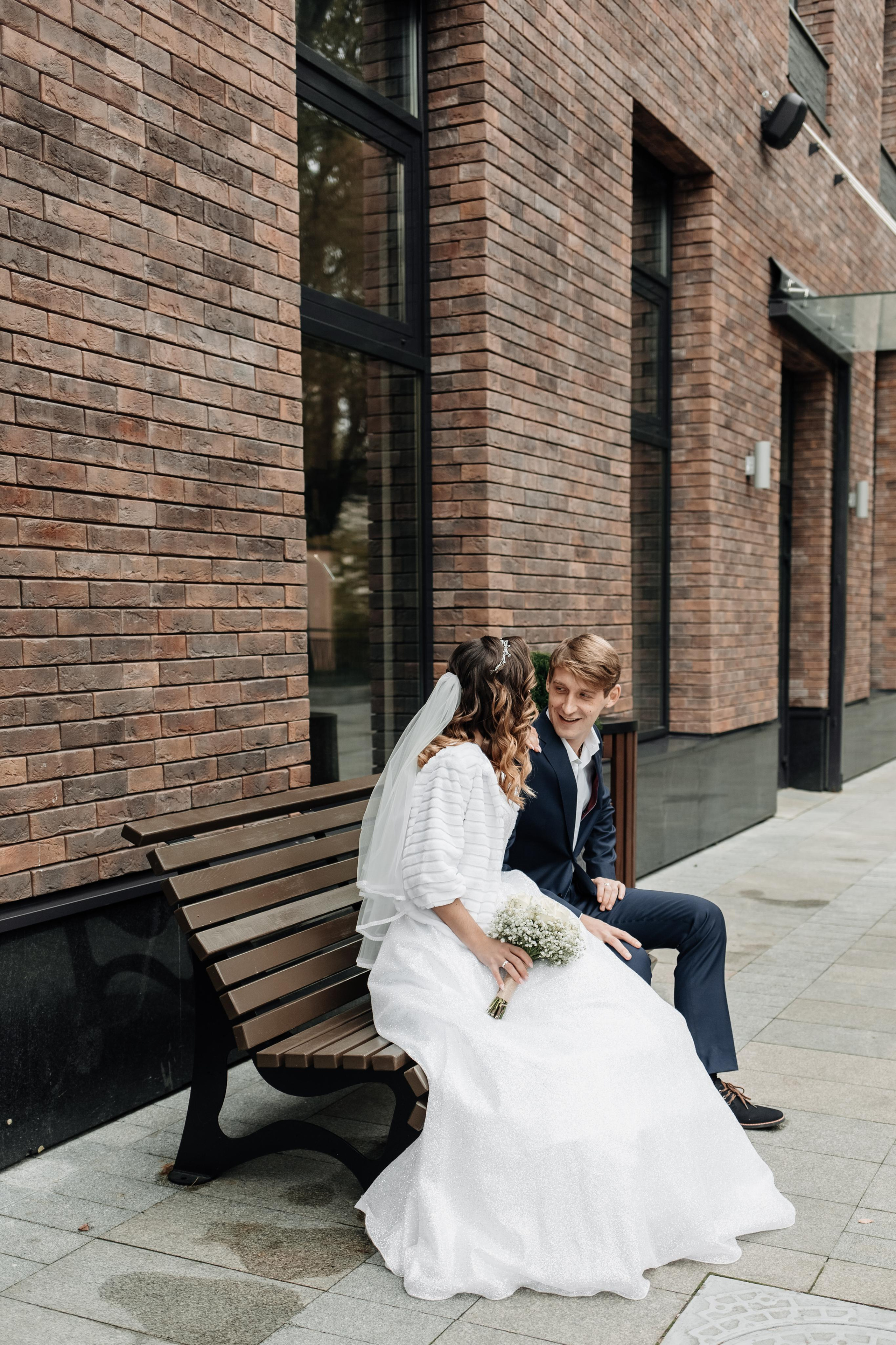 Свадебная фотосессия осенью в парке