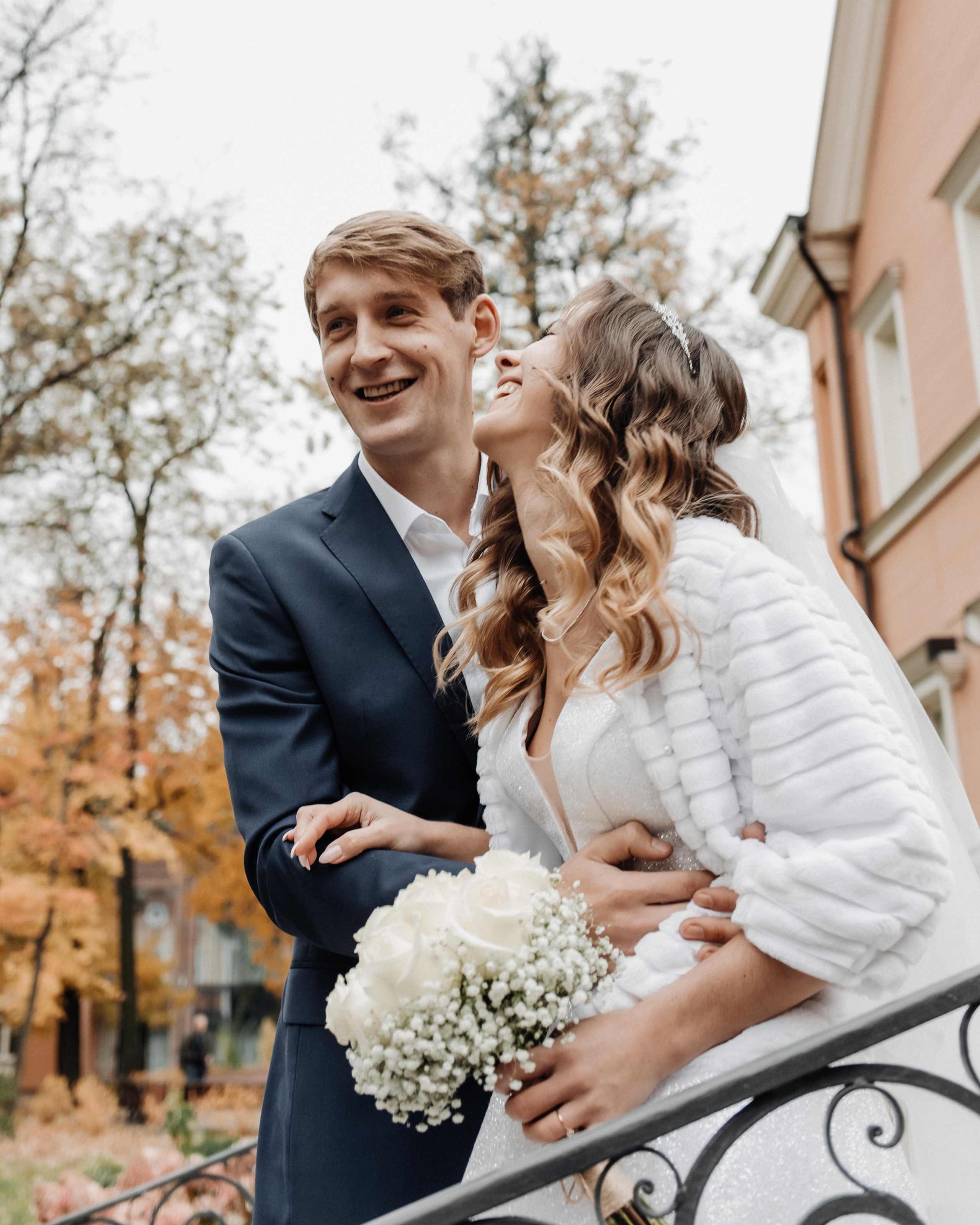 Свадебная фотосессия осенью в парке