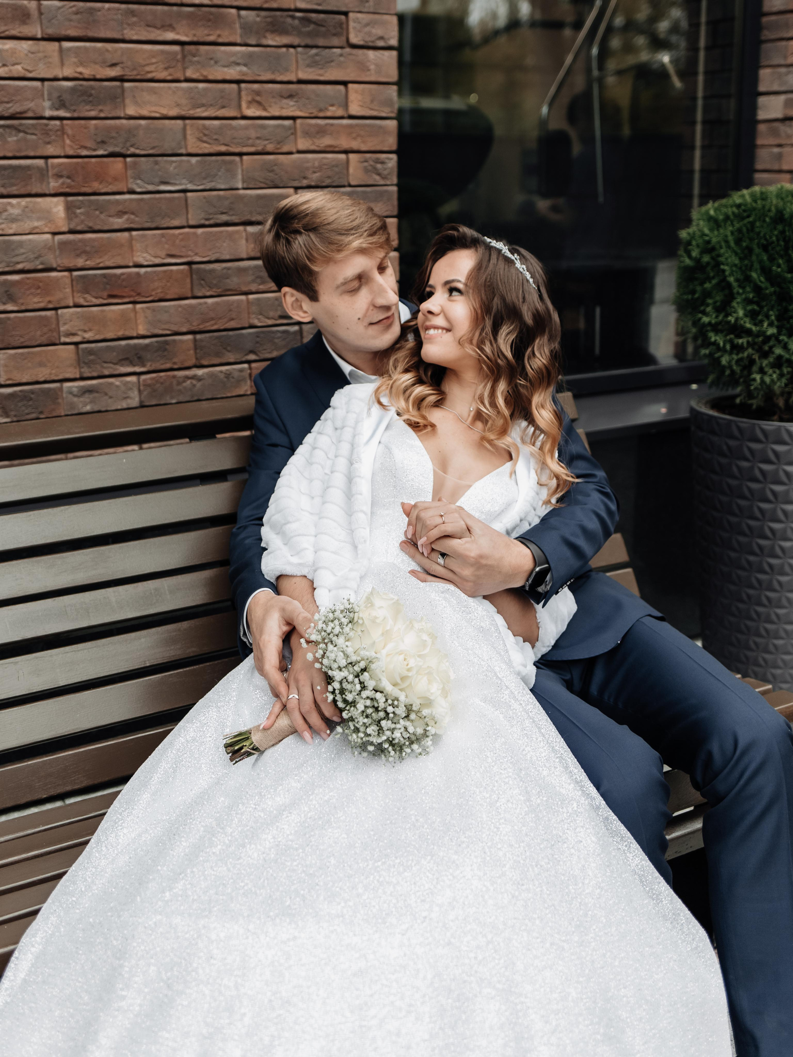 Свадебная фотосессия осенью в парке