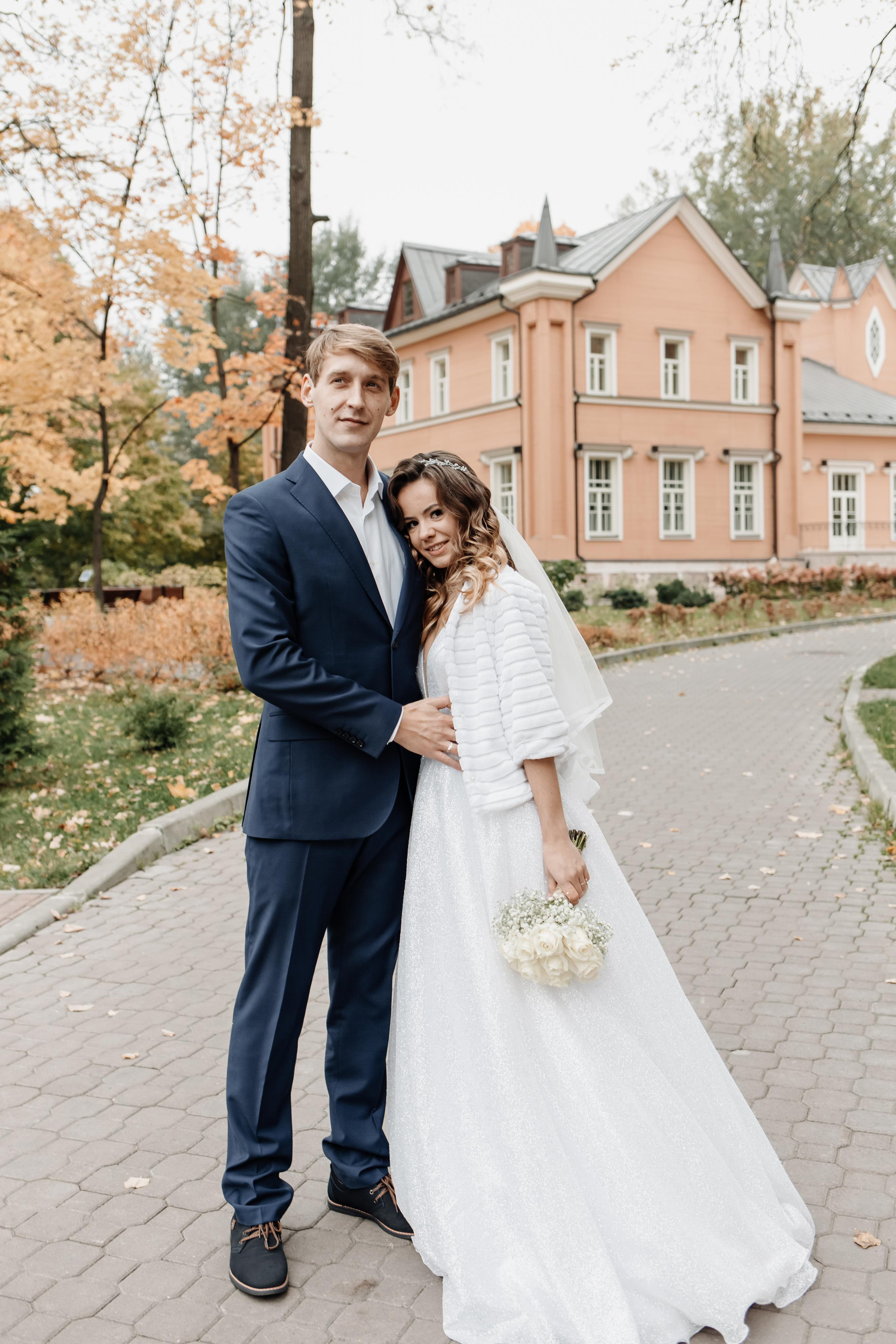 Свадебная фотосессия осенью в парке