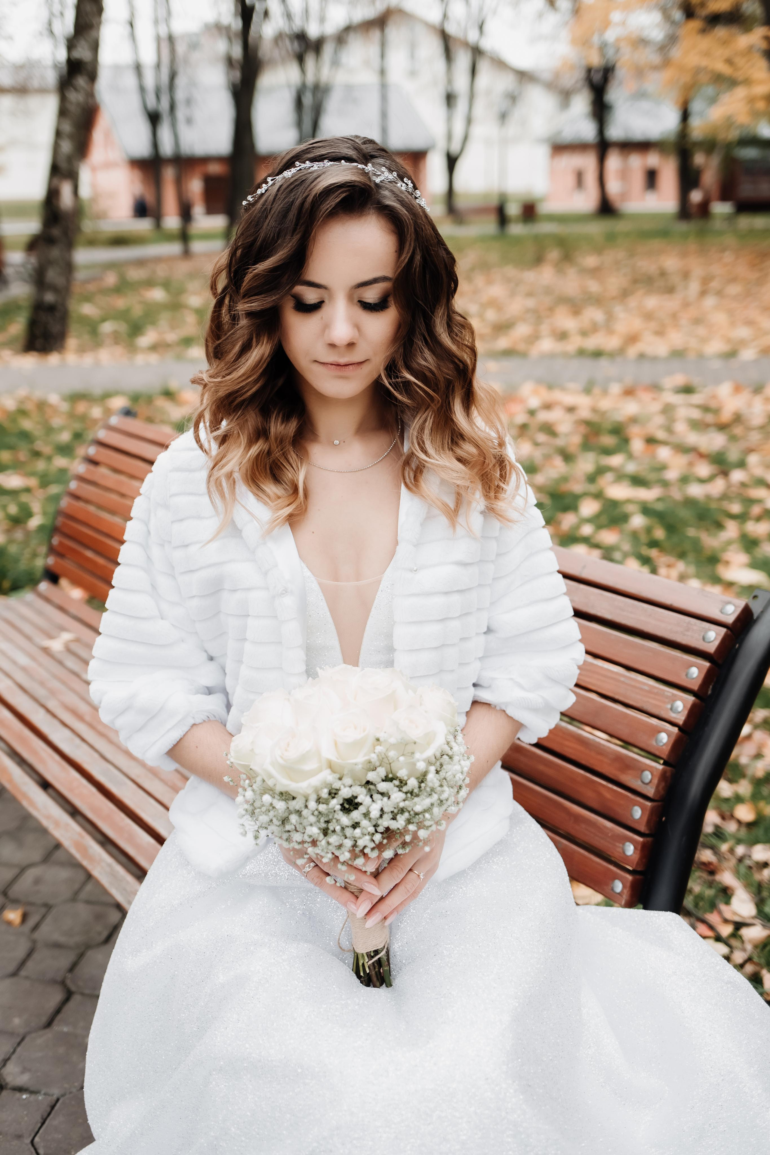 Свадебная фотосессия осенью в парке