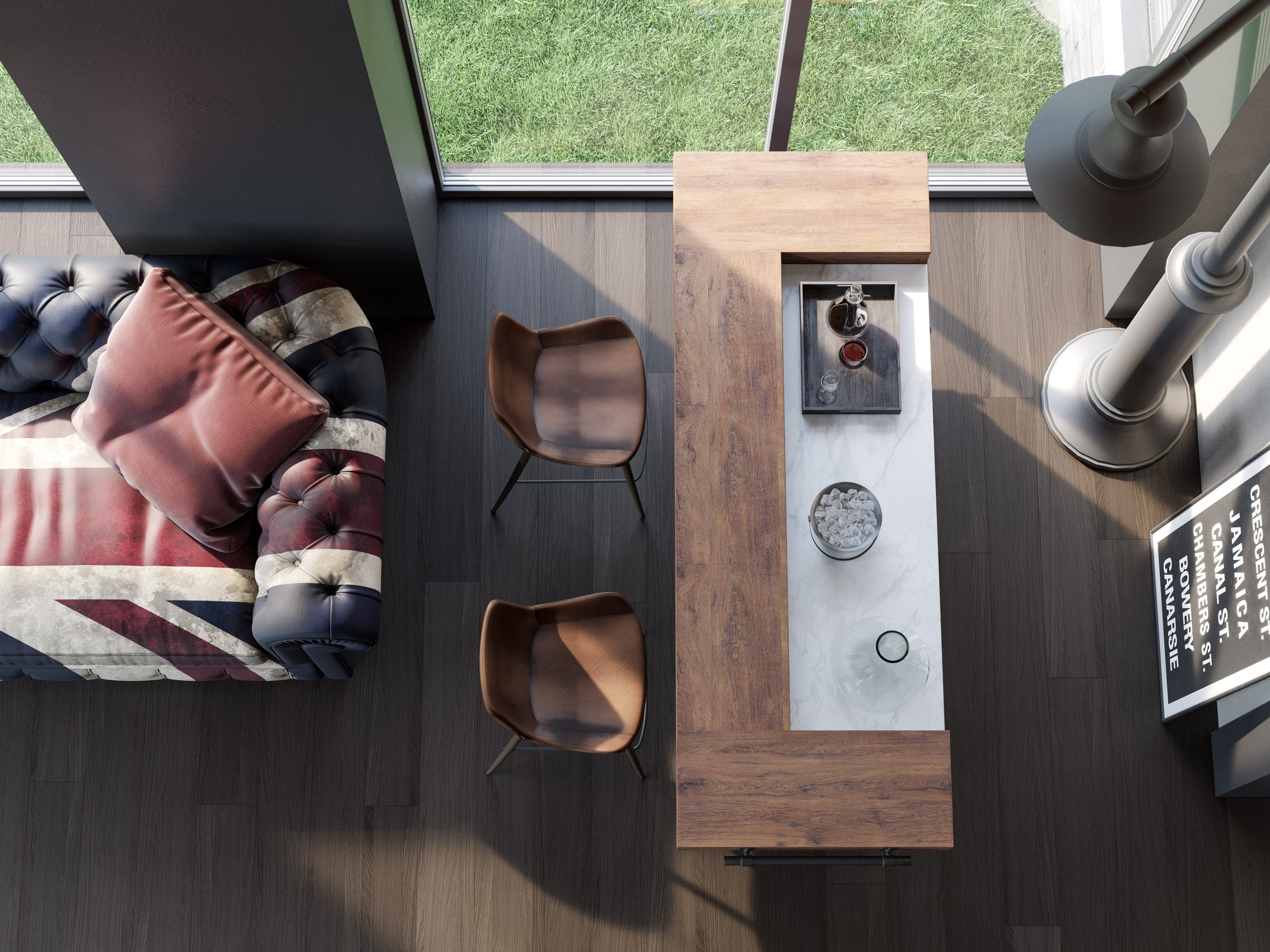 Промышленный Минимализм: 3D Визуализации Интерьера Большого Загородного Дома. Визуализатор интерьера в Москве | Брагин Кирилл