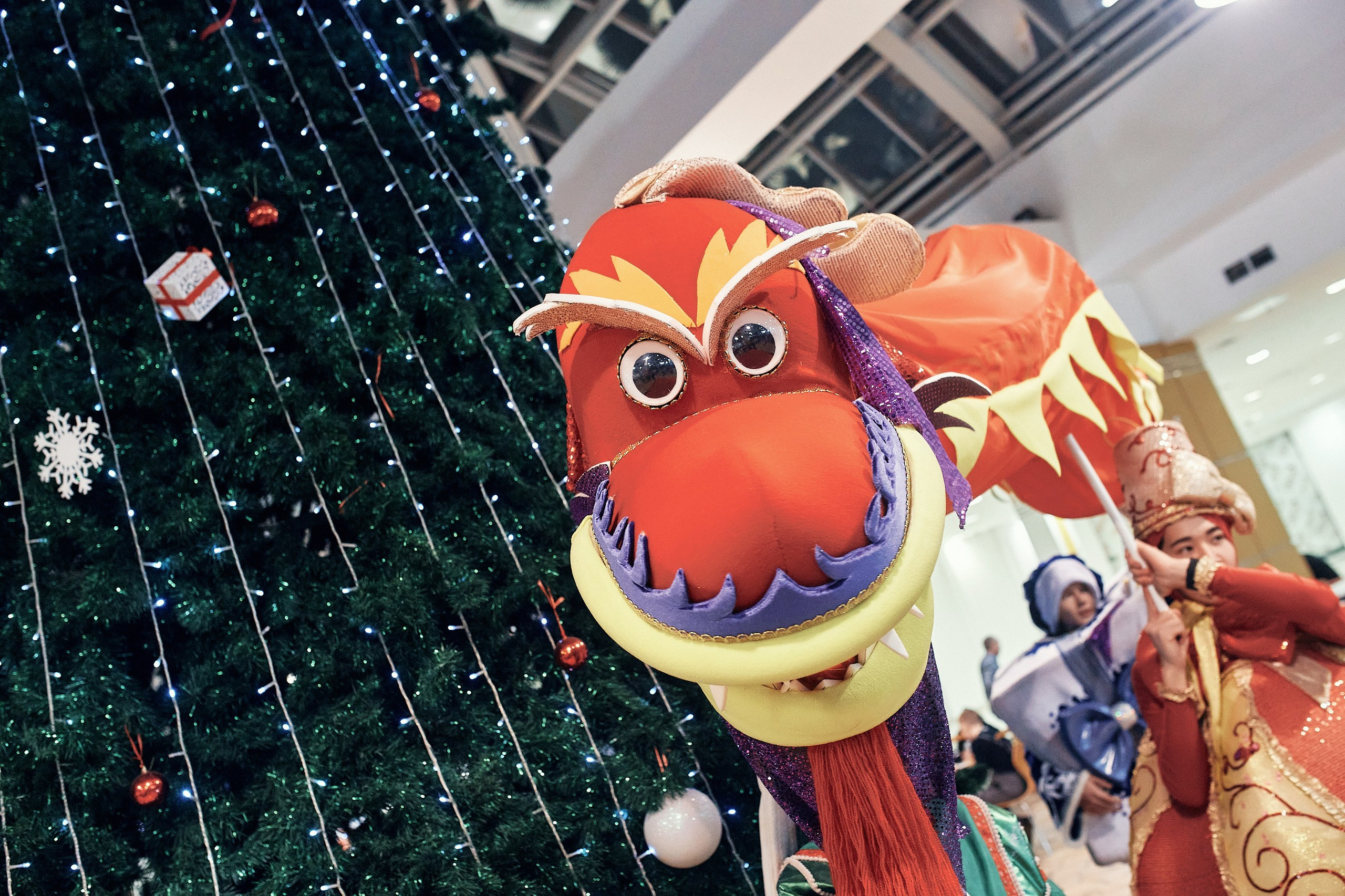 Детский новогодний праздник в ТЦ Июнь. Семейный и репортажной фотограф в Красноярске и Москве Виктор Бабинцев