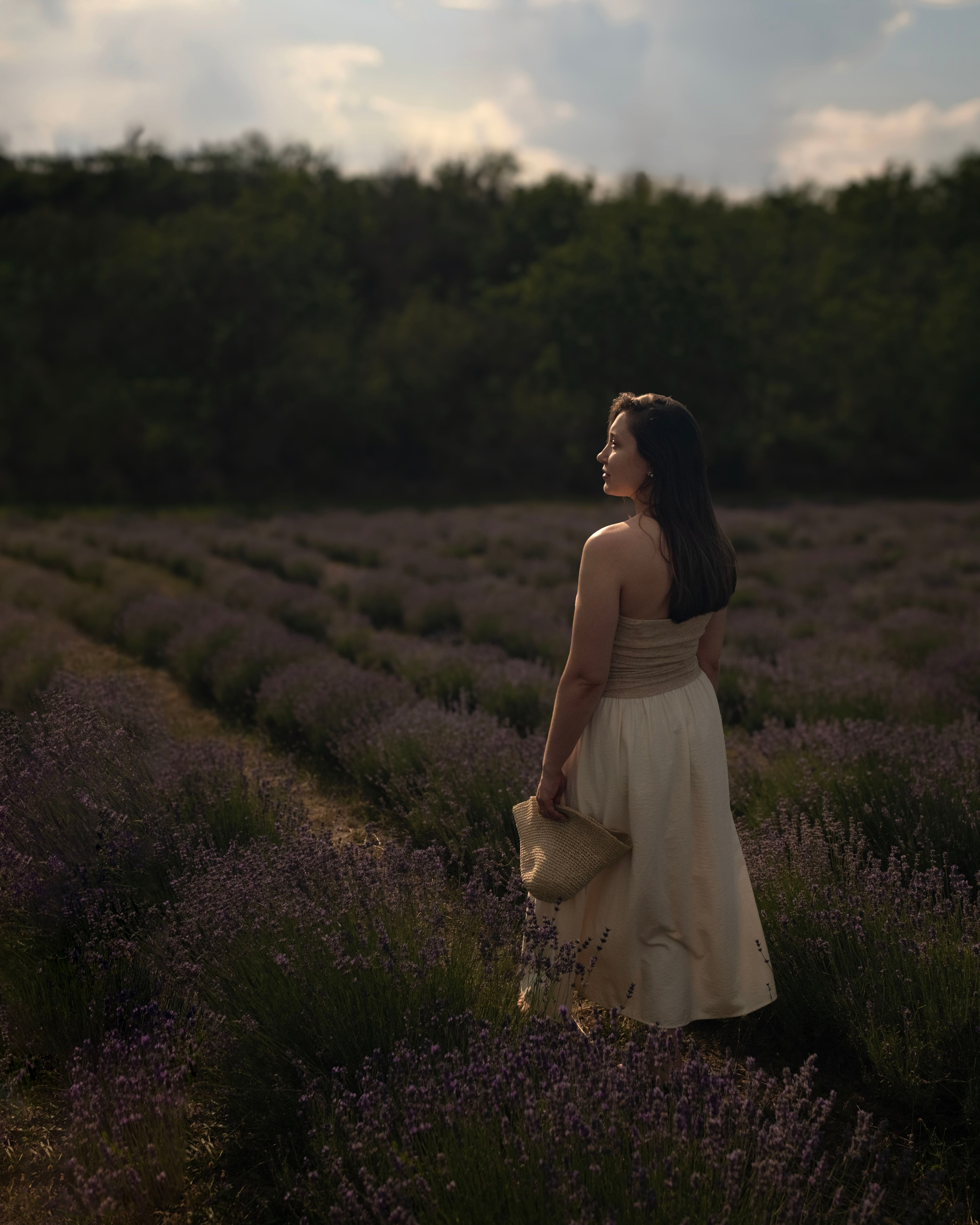 On a lavender field. Portrait photographer Olga Prokopova based in Budapest