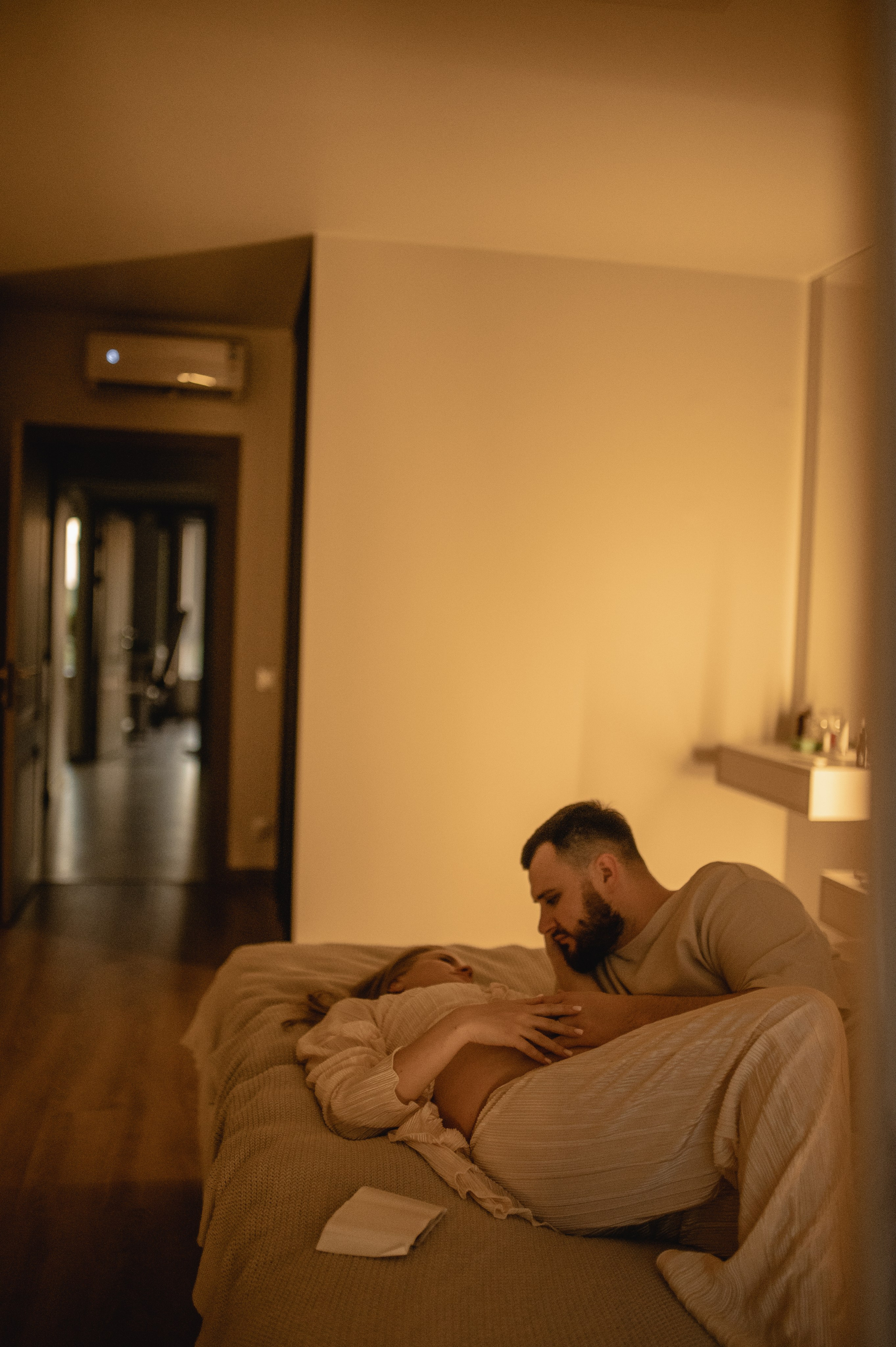 Домашняя фотосессия беременности. Семейная фотосессия Бутово Москва фотограф Алина Морщагина