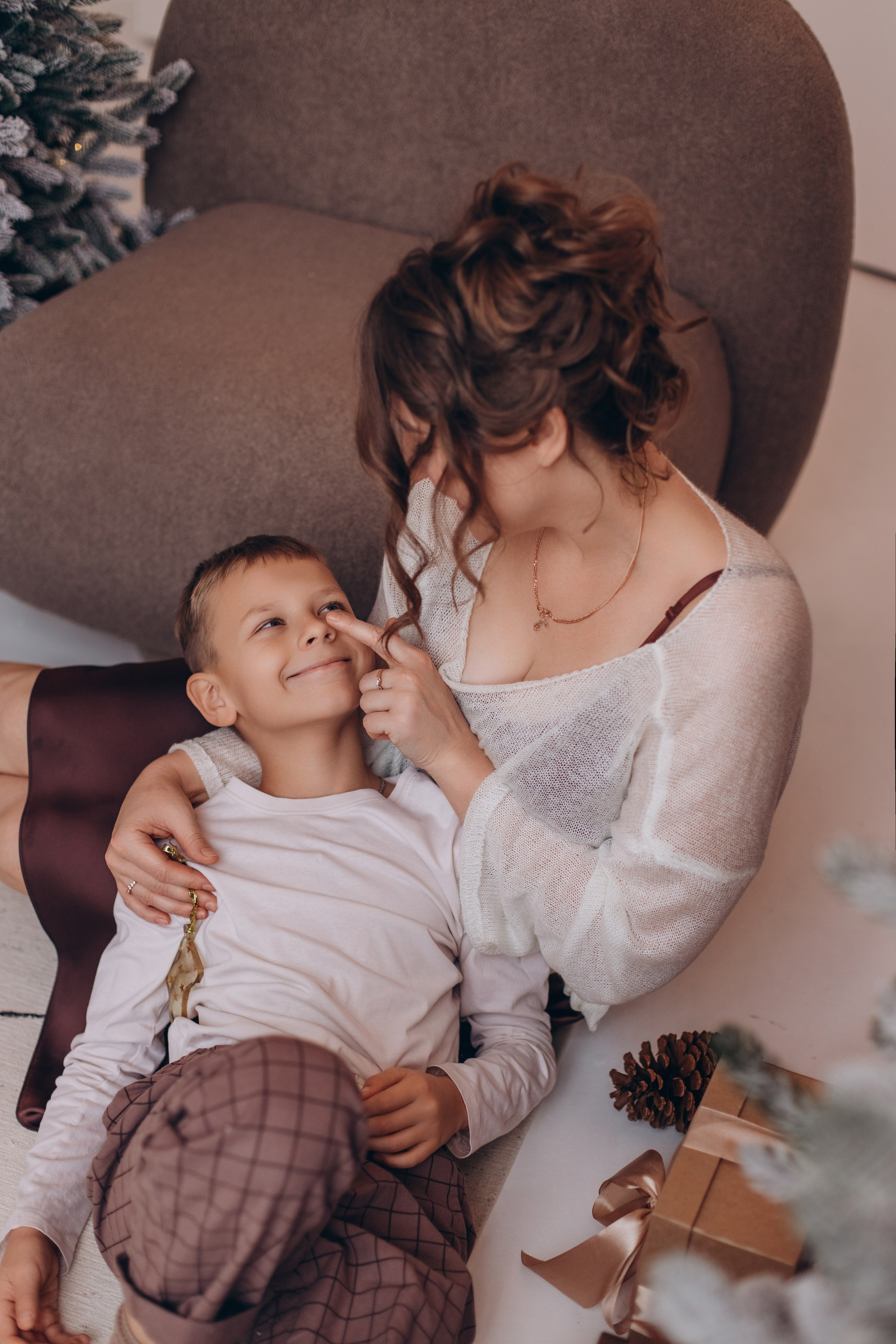 Новогодняя история для семьи Тищенко. Валентина Удалая — семейный и портретный фотограф в Брянске