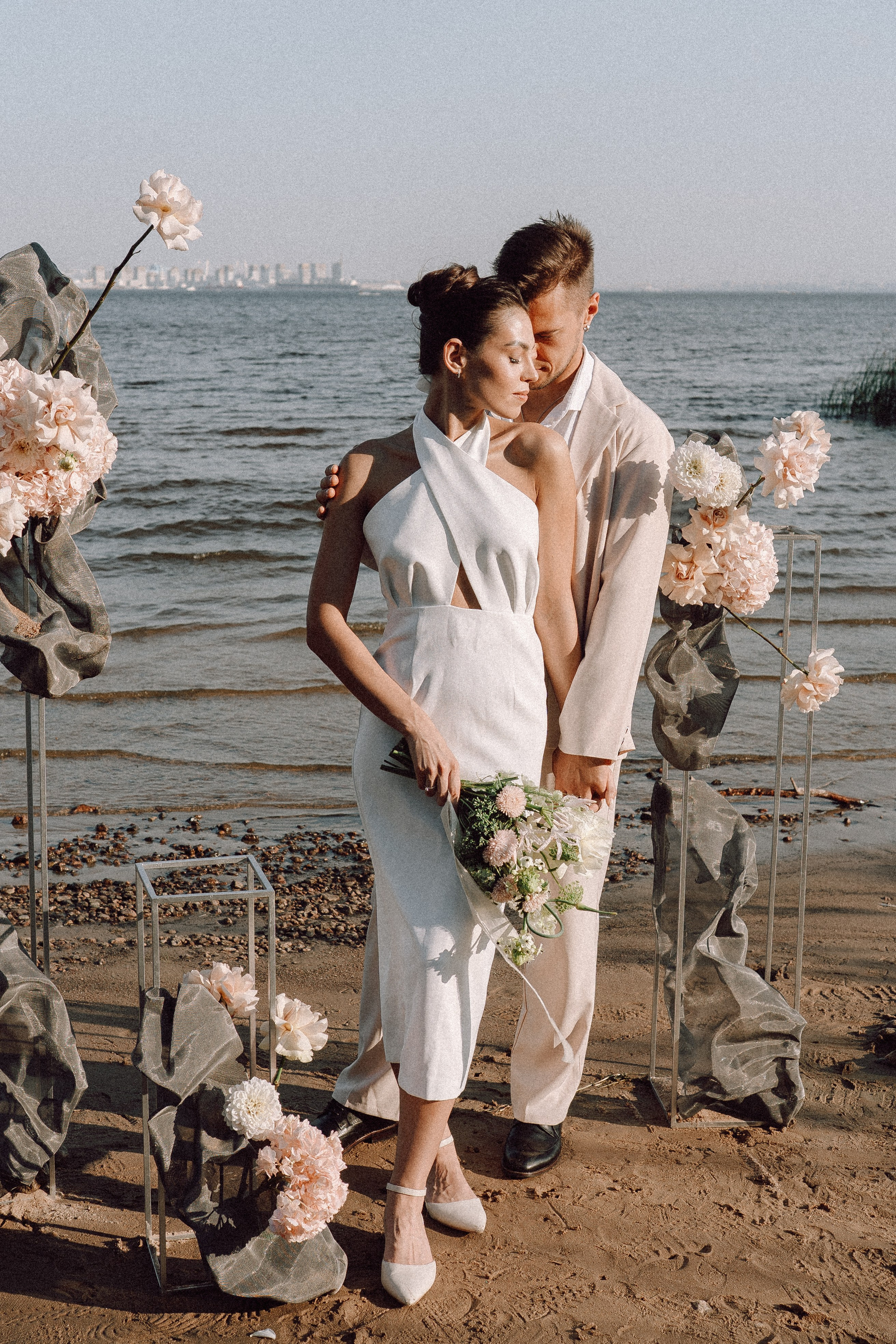 СВАДЕБНАЯ ФОТОСЕССИЯ ВЫЕЗДНОЙ ЦЕРЕМОНИИ (ФИНСКИЙ ЗАЛИВ). Профессиональный фотограф, Санкт-Петербург — Виктория Богомолова