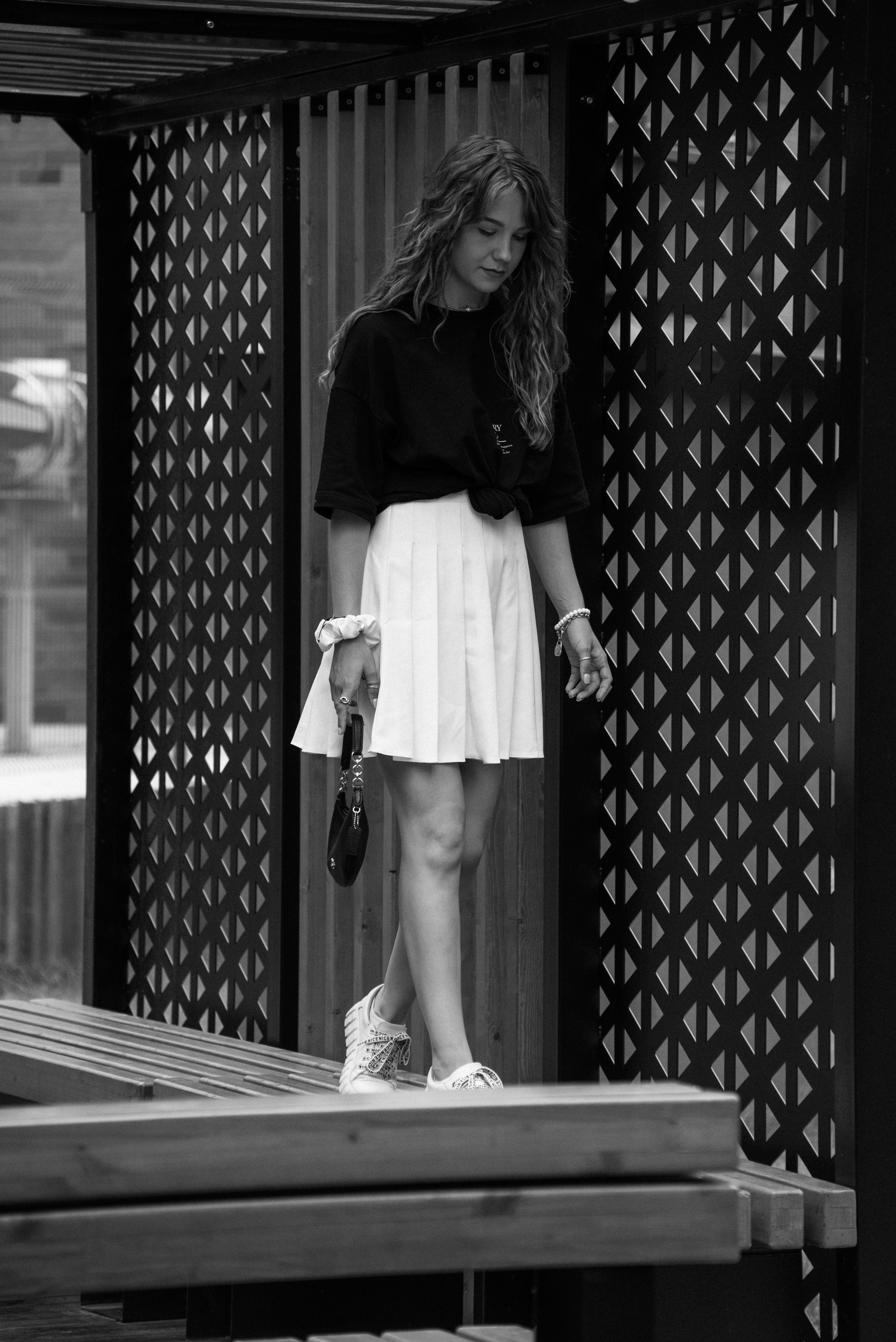 Фотосессия девушки в городе. Прогулочная фотосессия