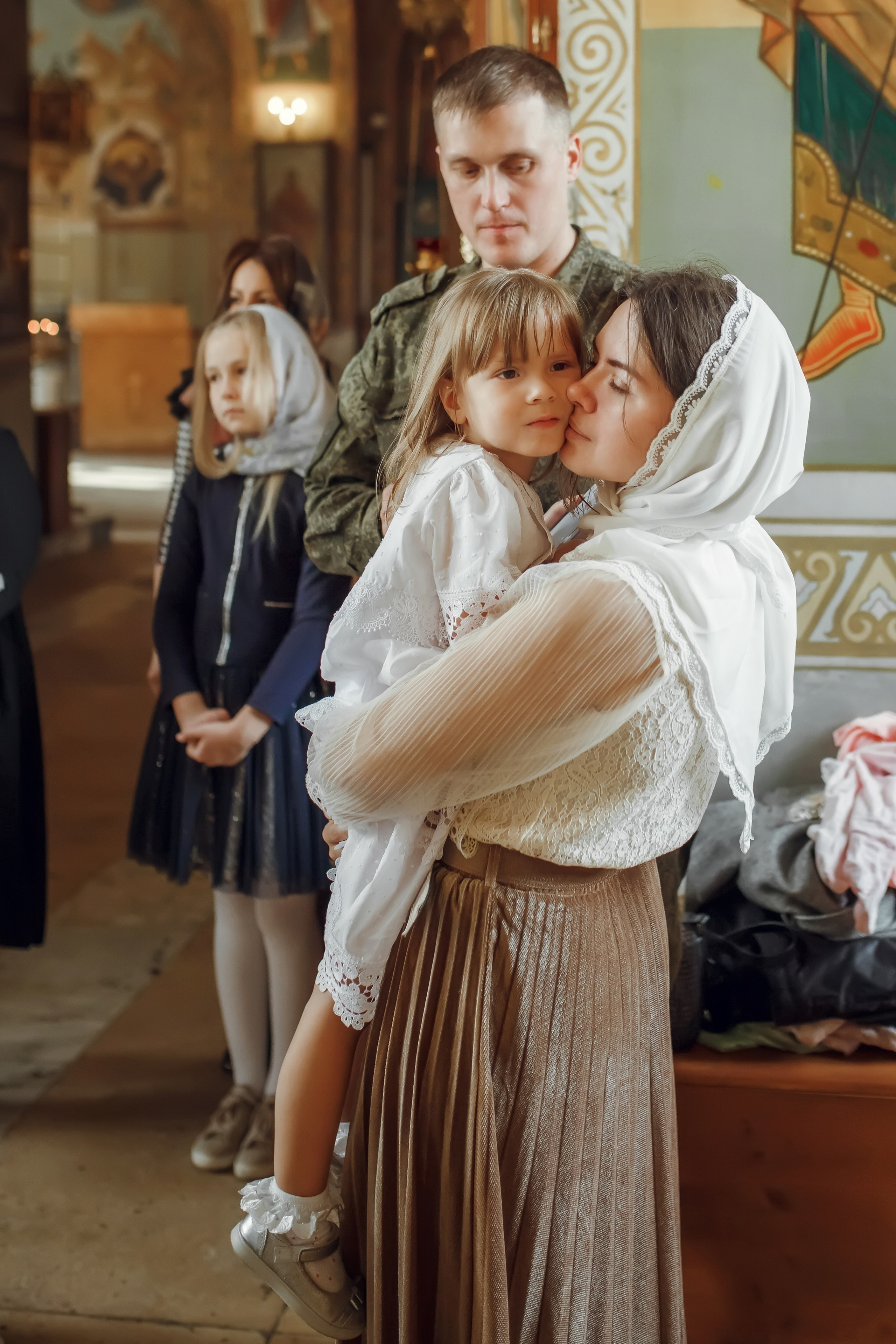 Крещение Мирославы. Фотограф на Крещение, семейный фотограф в Москве