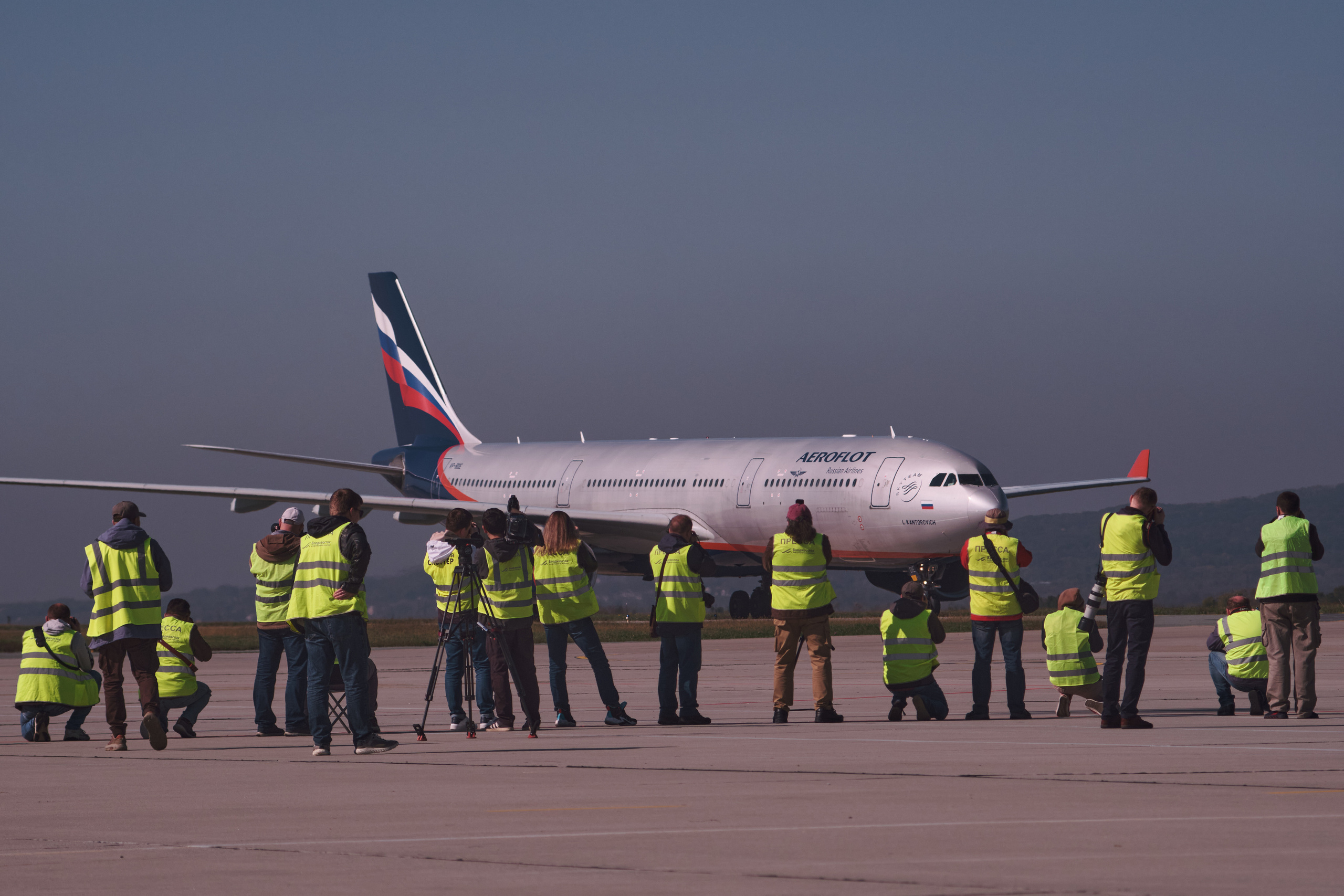 Airbus A-330 а/к "Аэрофлот" на рулении, авиаспоттинг 2021