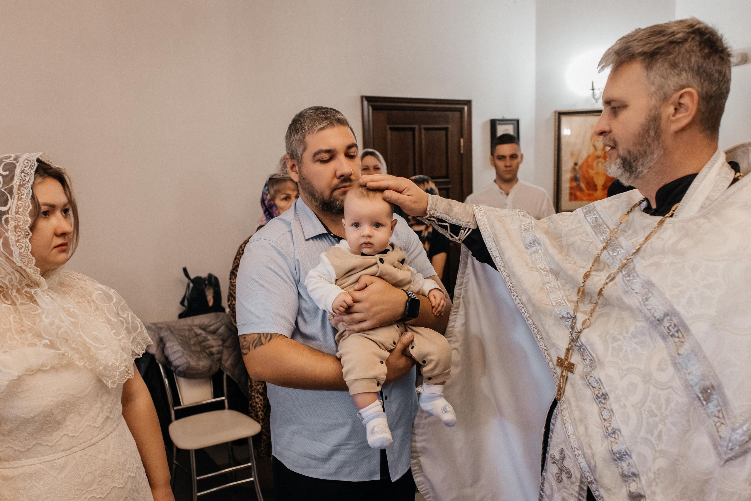 Крещение Ромы. Свадебный и семейный фотограф Яна Стражева. Волгоград, Москва