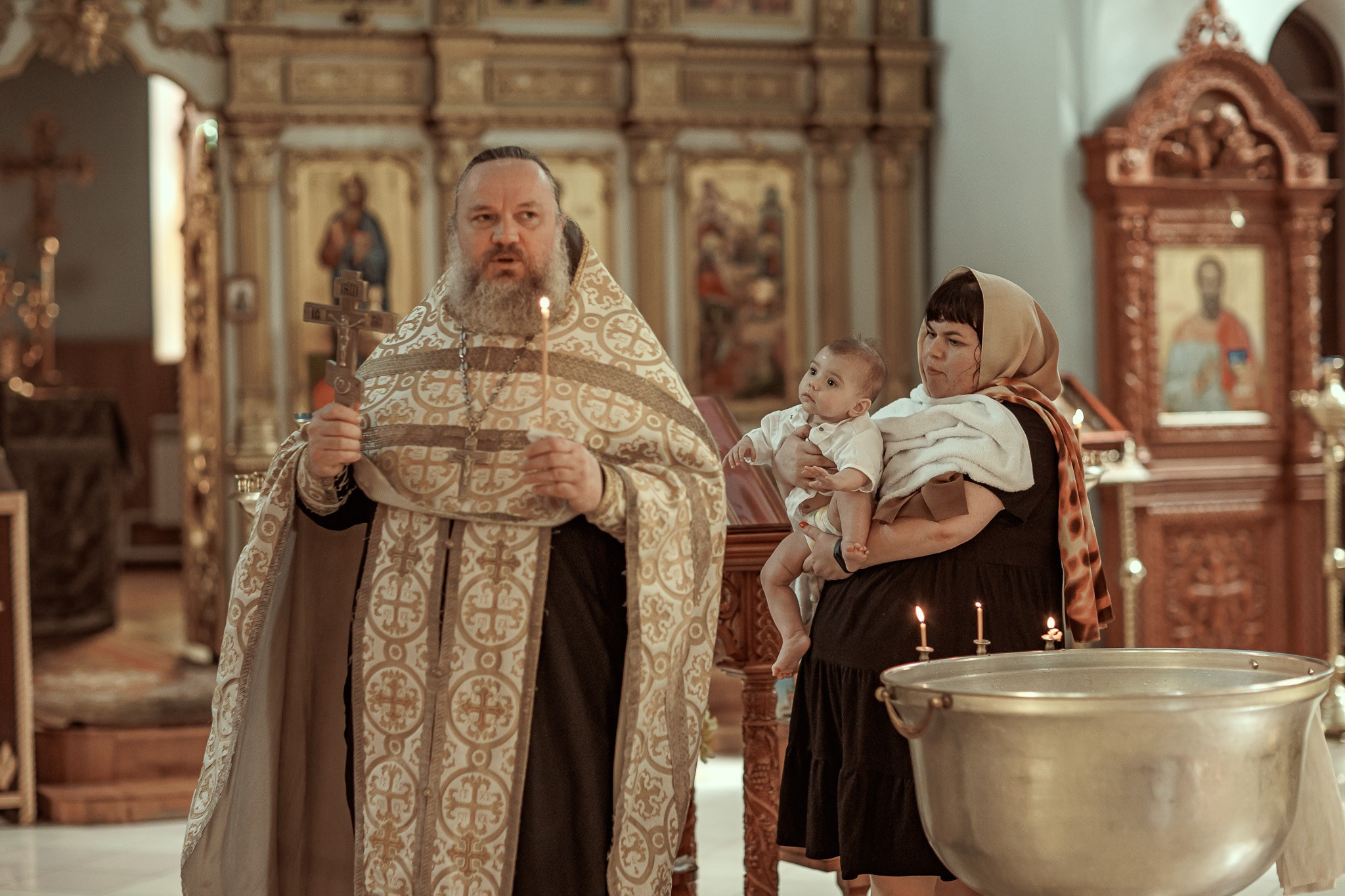 Таинство Крещения Алевтины. 23.03. Детский семейный фотограф в Абинске