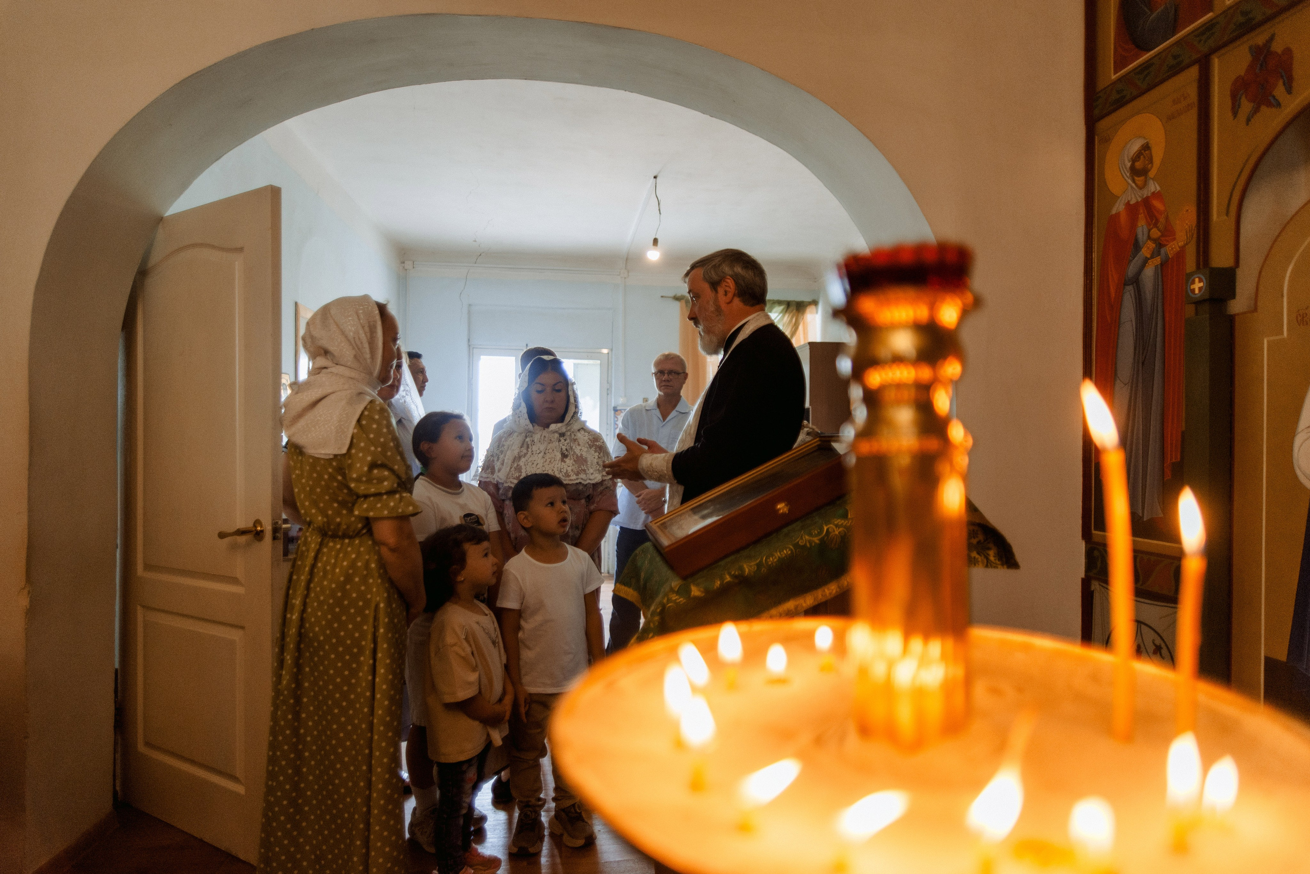 Крещение Даши и Алены. Семейный документальный фотограф в Волгограде Мариэта Додина