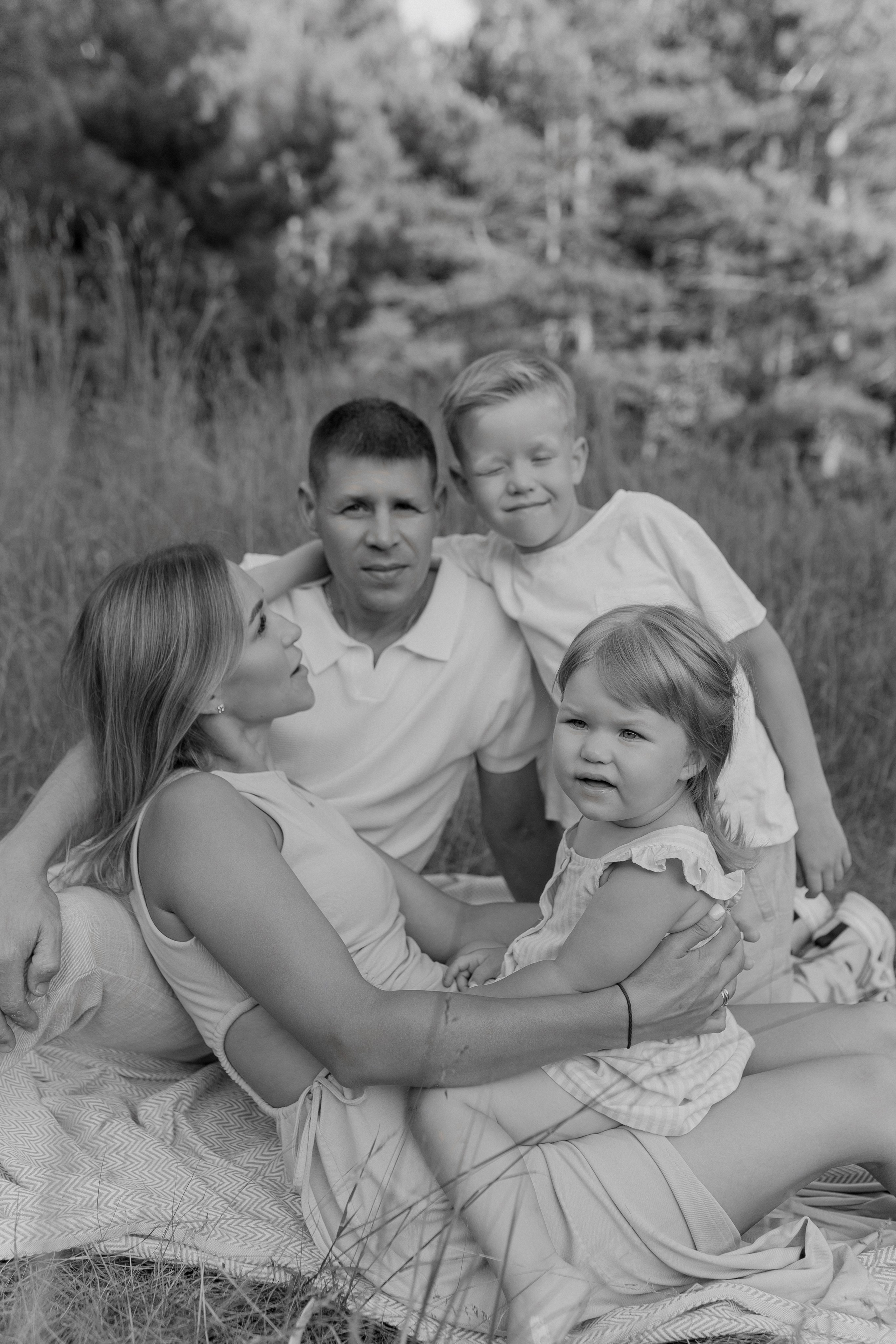 Алексей, Мария, Ваня и Варя. Фотограф Татьяна Семенова