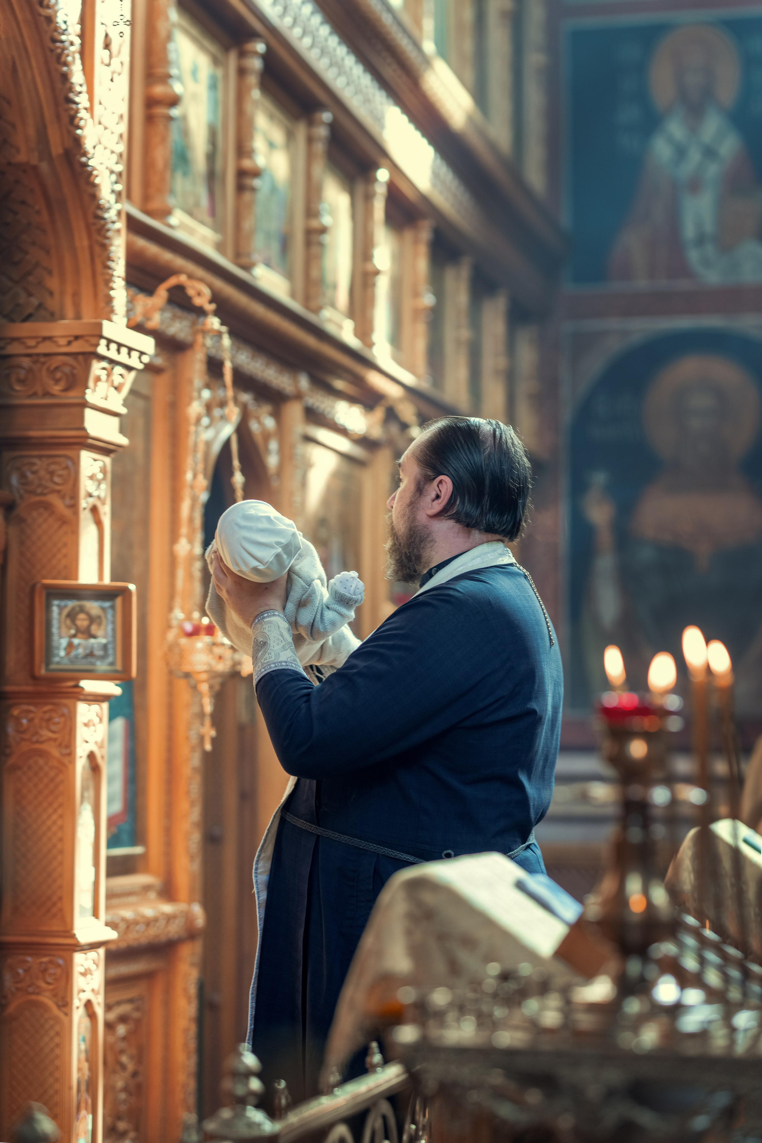 Таинство Крещения Александра. Фотограф Таинств Крещения и Венчания в г. Курске