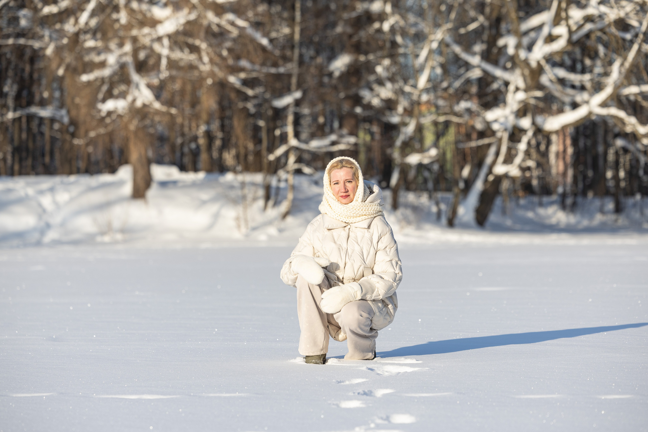 Олеся. Зимний фотосет. Фотограф Владимир Охрименко