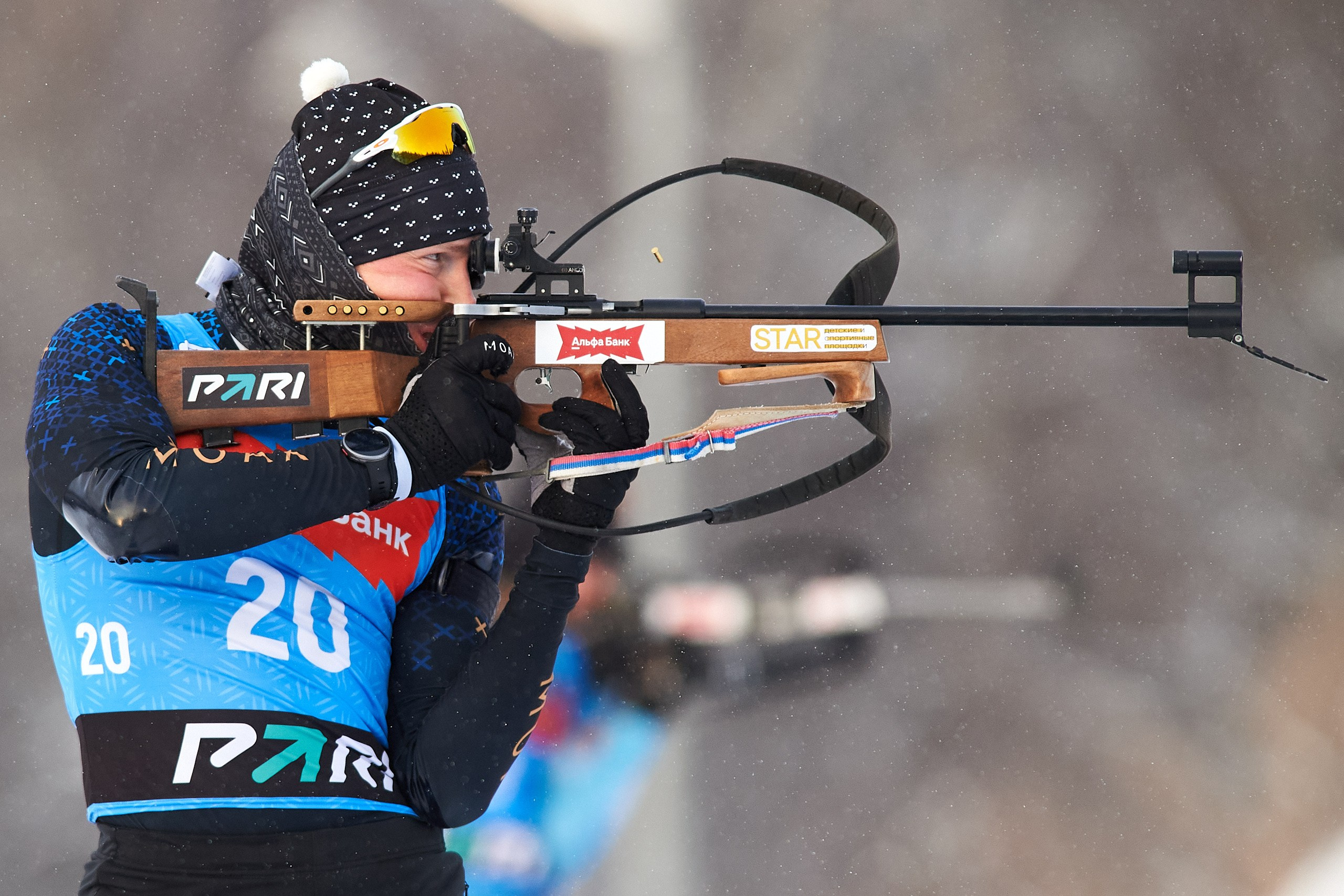 Биатлон. Чемпионат России — 2024/2025, 3-й этап, Ижевск. Спринт. Мужчины. Спортивный репортажный фотограф в Ижевске Сергей Мерзляков