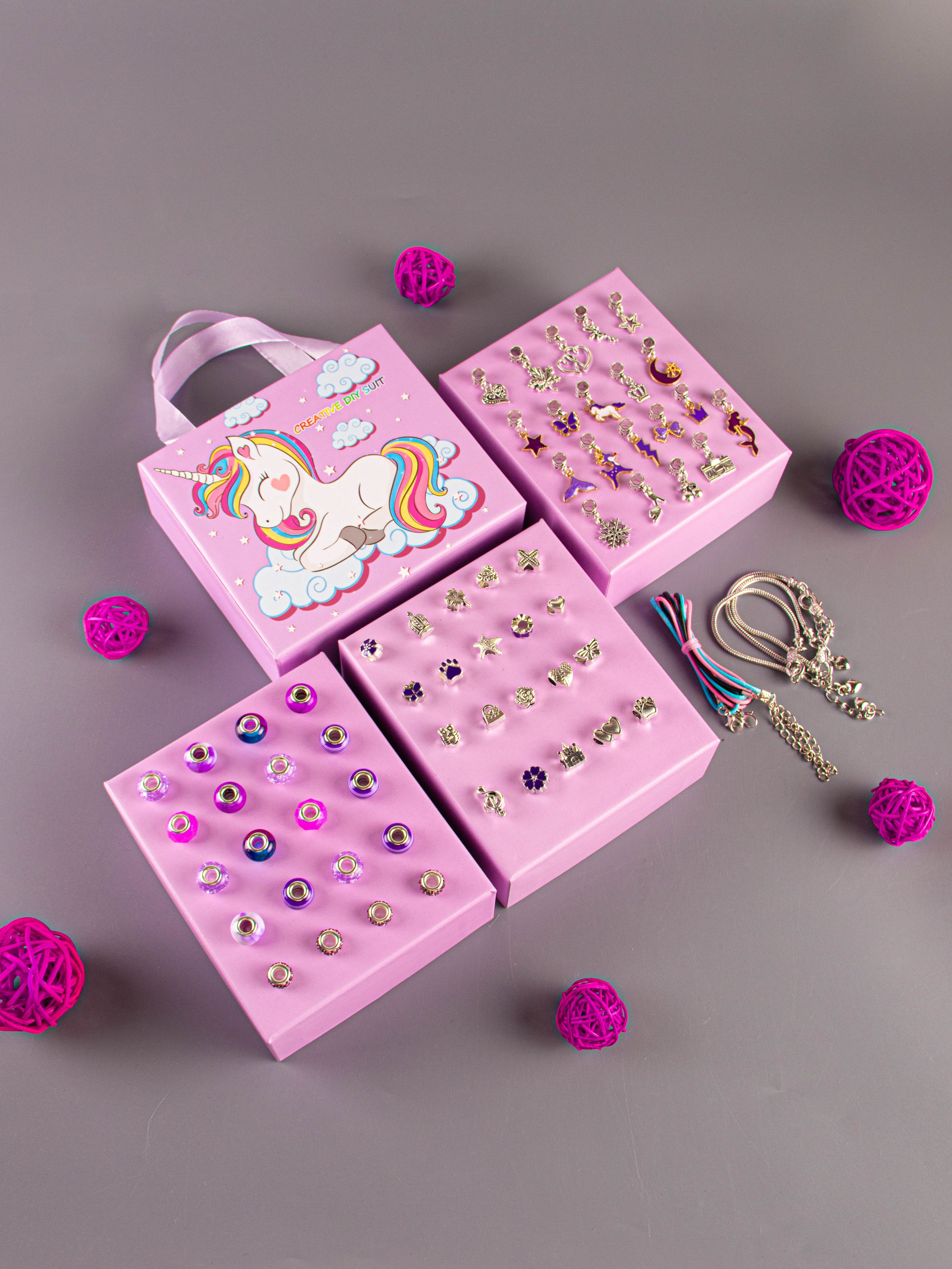 Набор по созданию браслетов (фиолетовый). «Матрица»