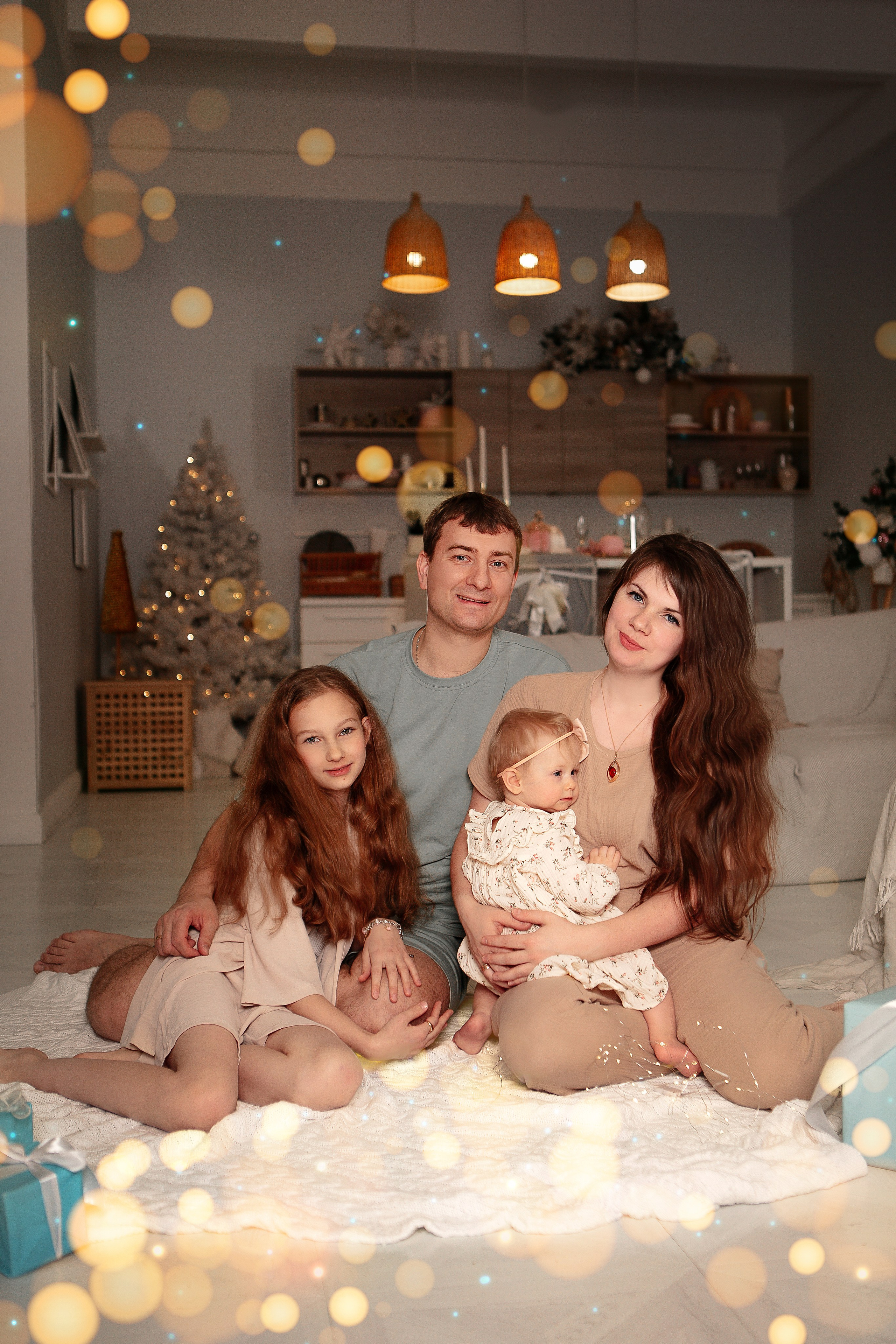 Ольга с семьей. Семейный и детский фотограф в Москве Александра Мак