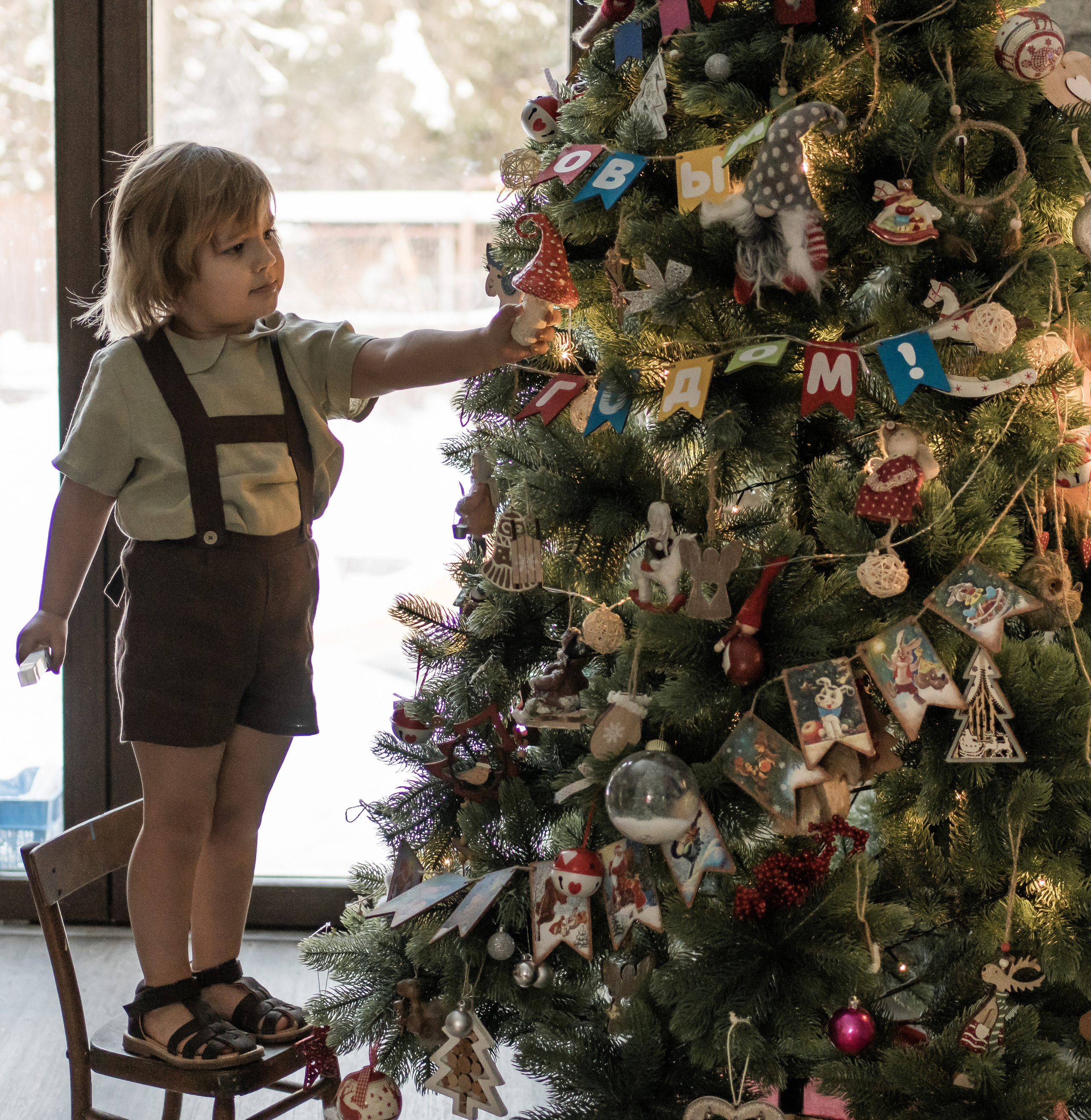Новый Год. Савелий и Марфа. Семейный фотограф Ефремова Виктория