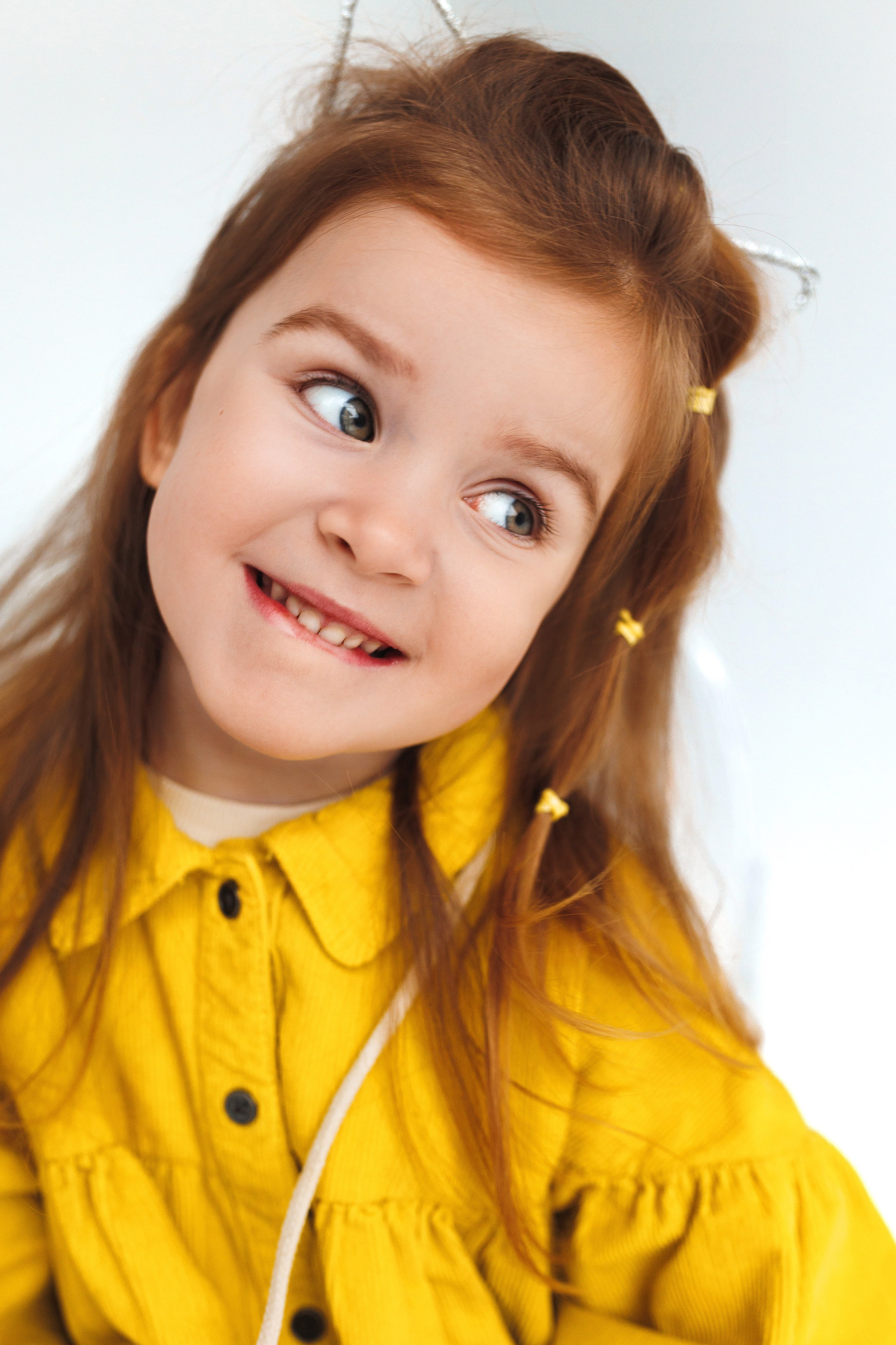 Детская фотосессия. Первая съемка Матильды в студии