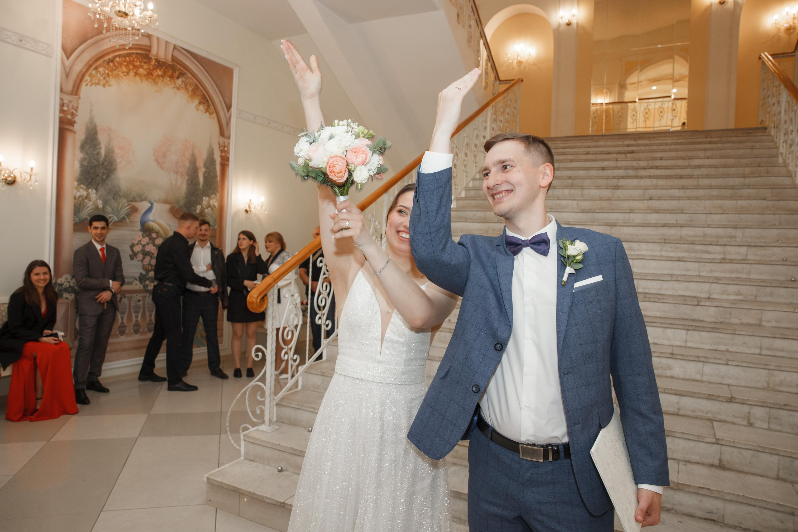 Надежда и Никита, ЗАГС г. Королев, фотостудия SpaceNoirArt. Свадебный и репортажный фотограф (Москва, Королев и другие)