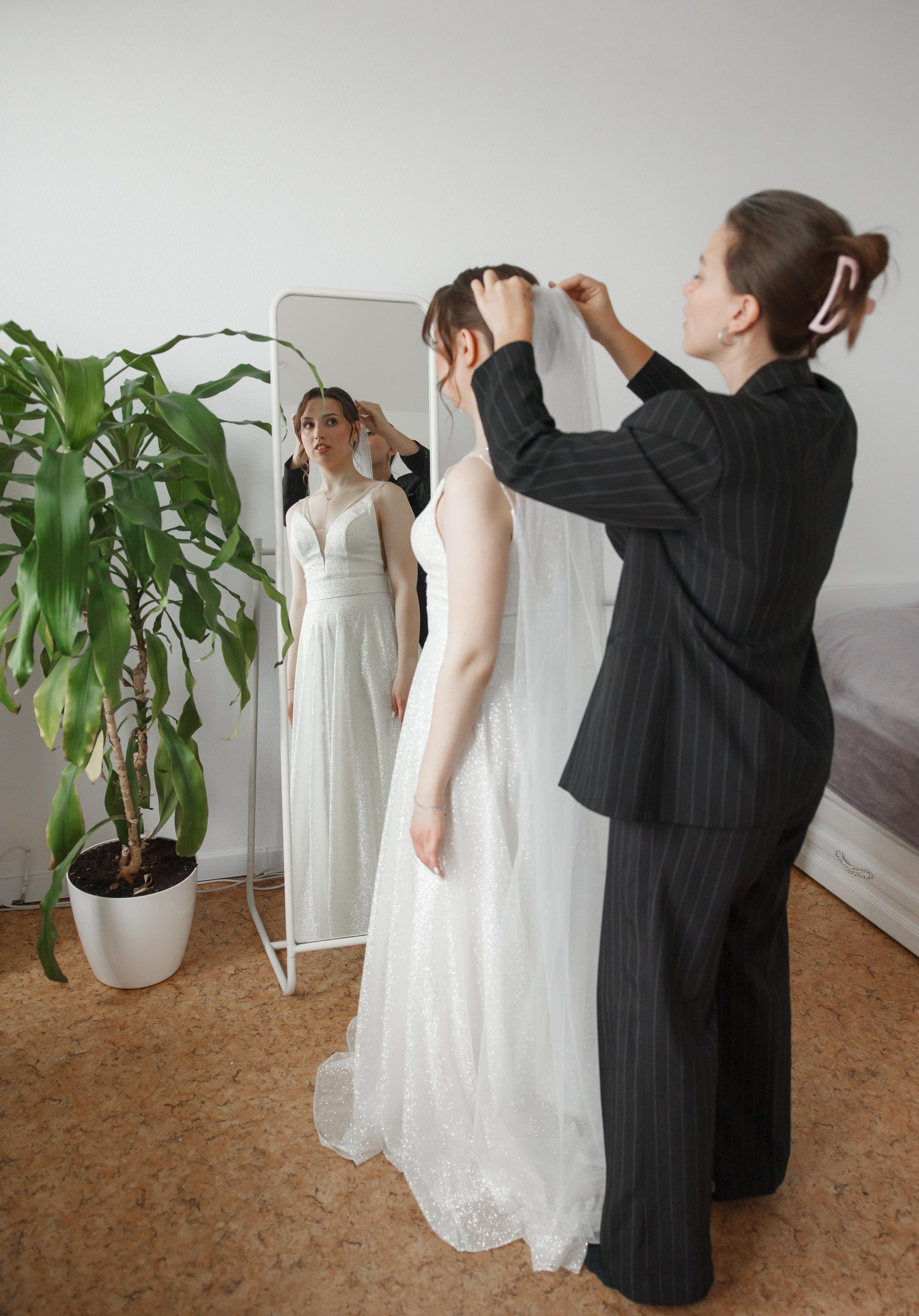 Надежда и Никита, ЗАГС г. Королев, фотостудия SpaceNoirArt. Свадебный и репортажный фотограф (Москва, Королев и другие)