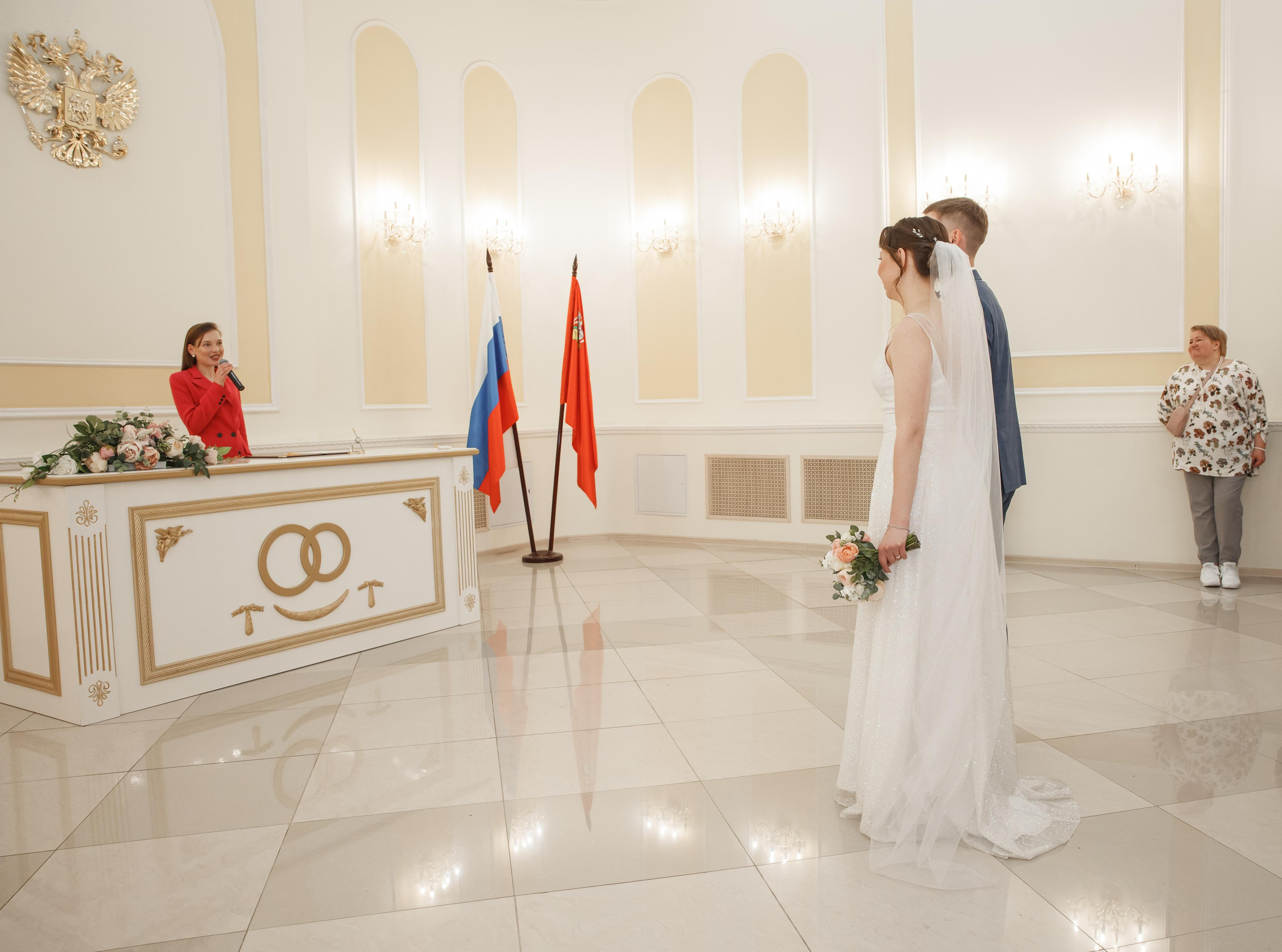 Надежда и Никита, ЗАГС г. Королев, фотостудия SpaceNoirArt. Свадебный и репортажный фотограф (Москва, Королев и другие)