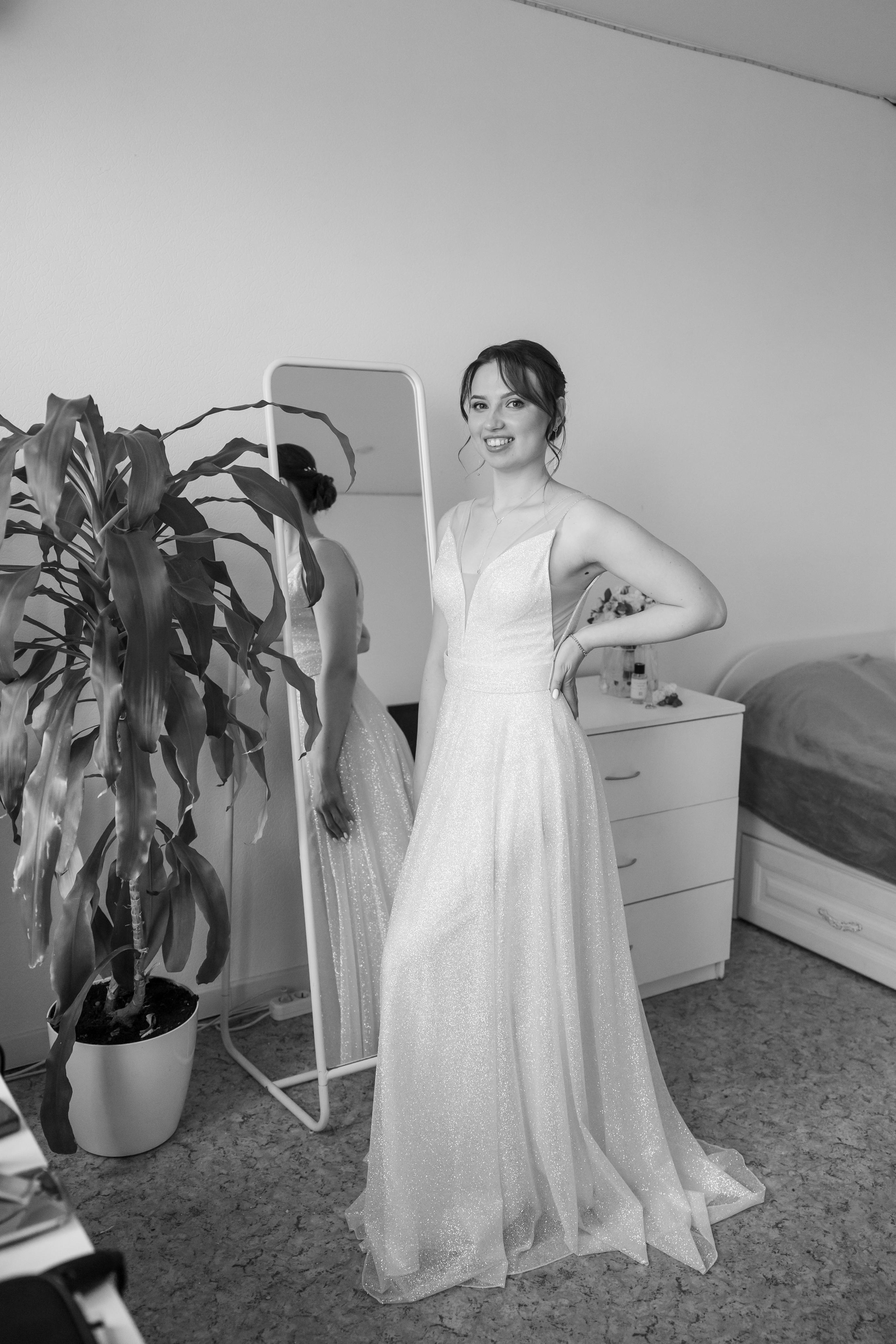 Надежда и Никита, ЗАГС г. Королев, фотостудия SpaceNoirArt. Свадебный и репортажный фотограф (Москва, Королев и другие)