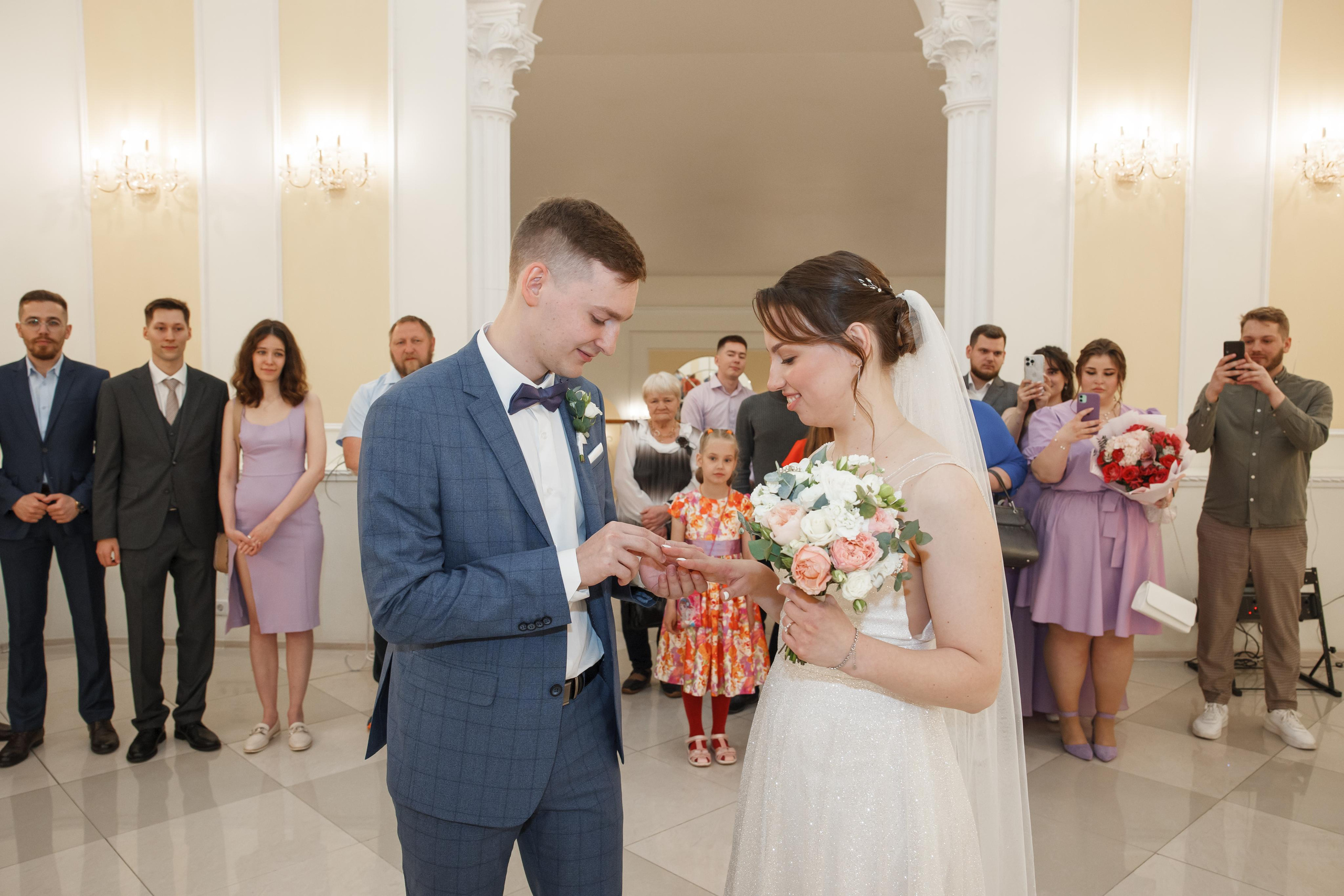 Надежда и Никита, ЗАГС г. Королев, фотостудия SpaceNoirArt. Свадебный и репортажный фотограф (Москва, Королев и другие)