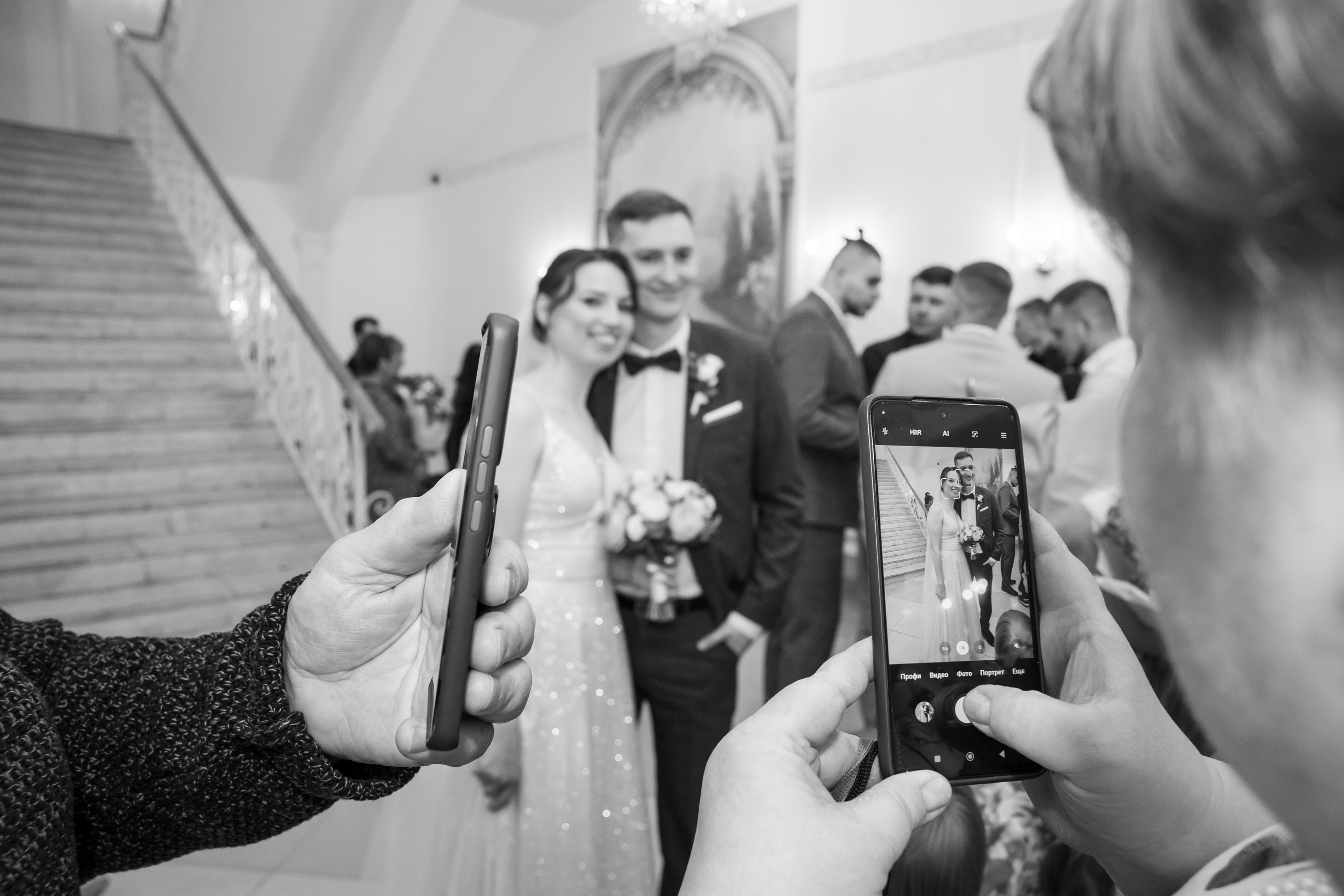 Надежда и Никита, ЗАГС г. Королев, фотостудия SpaceNoirArt. Свадебный и репортажный фотограф (Москва, Королев и другие)