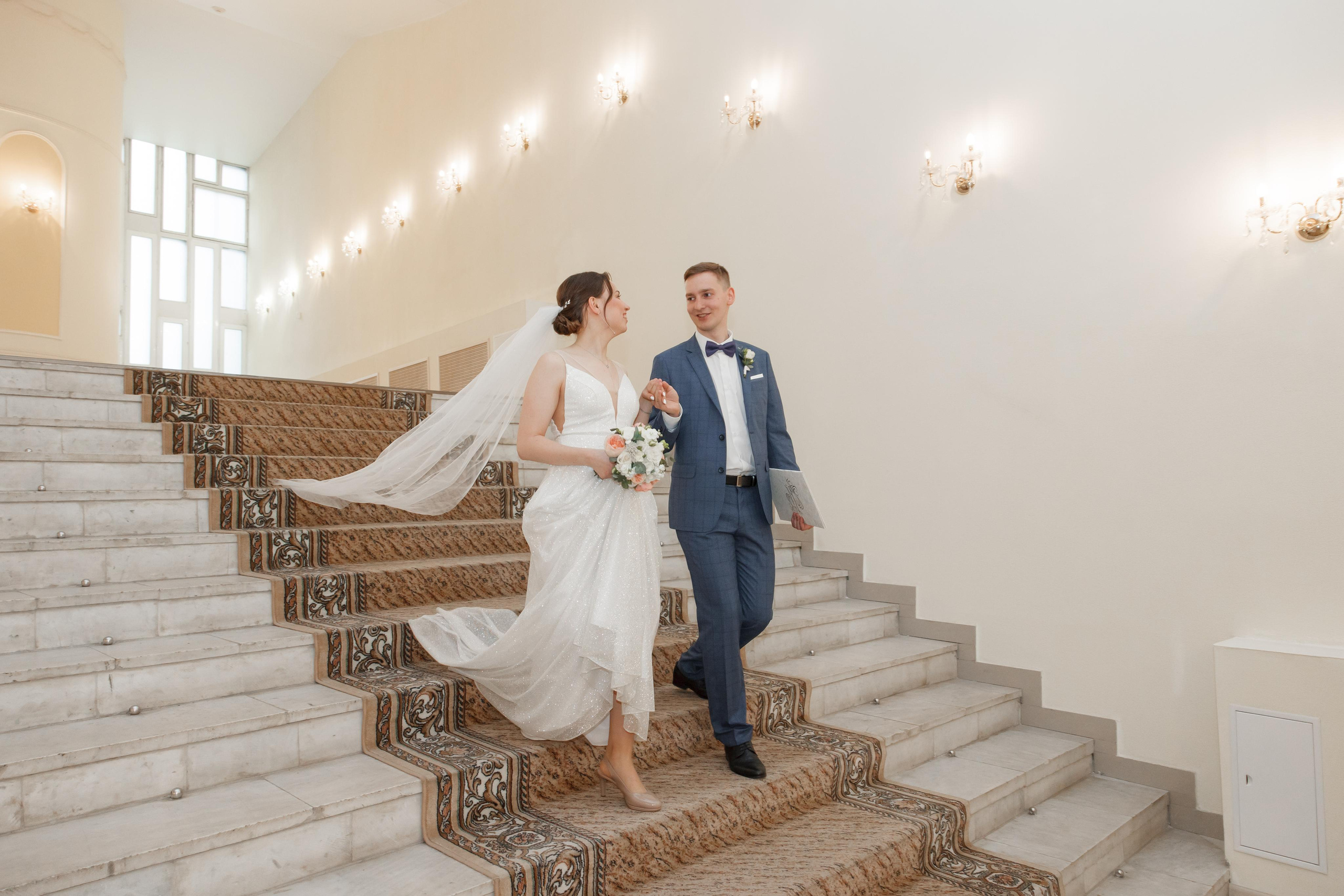 Надежда и Никита, ЗАГС г. Королев, фотостудия SpaceNoirArt. Свадебный и репортажный фотограф (Москва, Королев и другие)