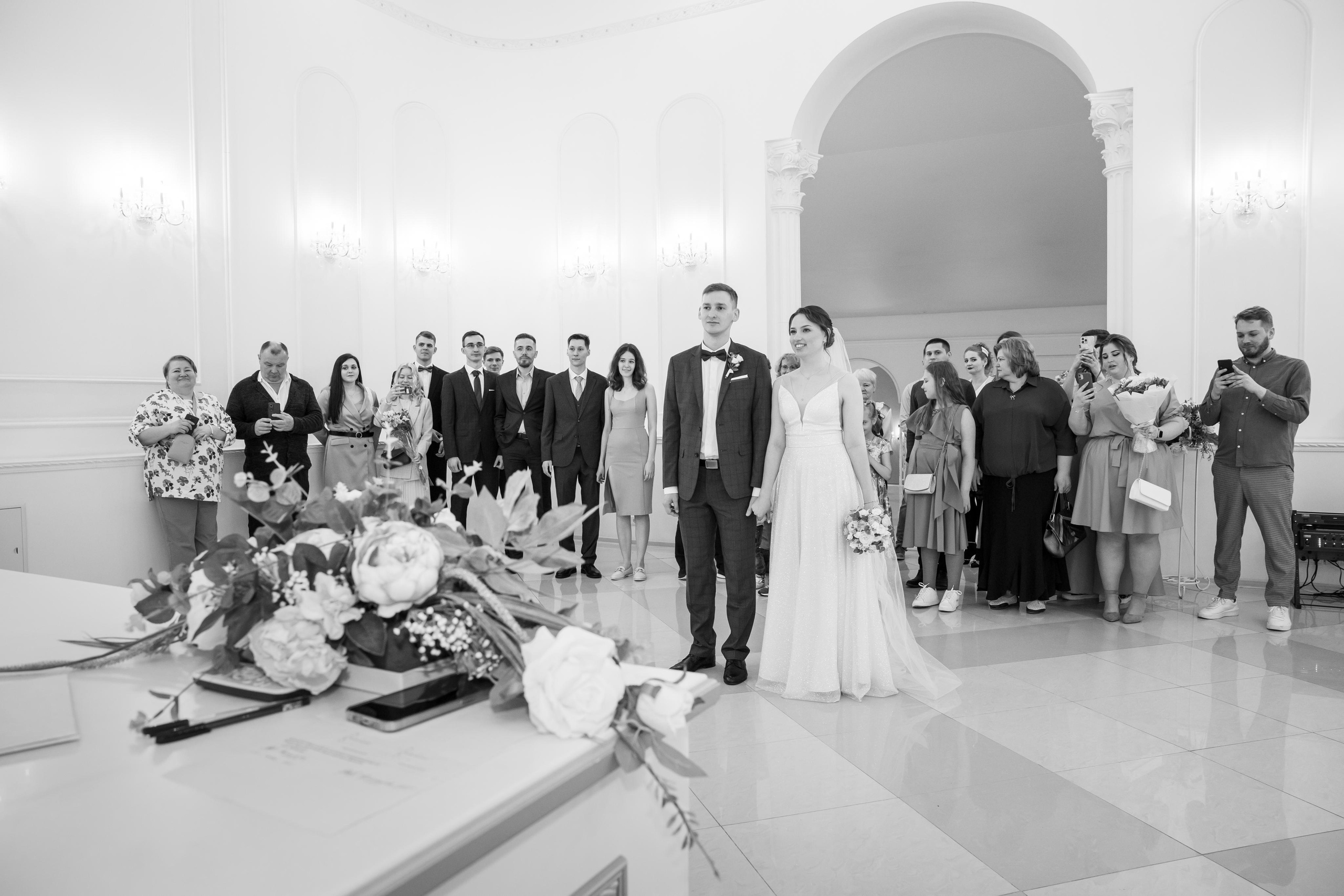 Надежда и Никита, ЗАГС г. Королев, фотостудия SpaceNoirArt. Свадебный и репортажный фотограф (Москва, Королев и другие)