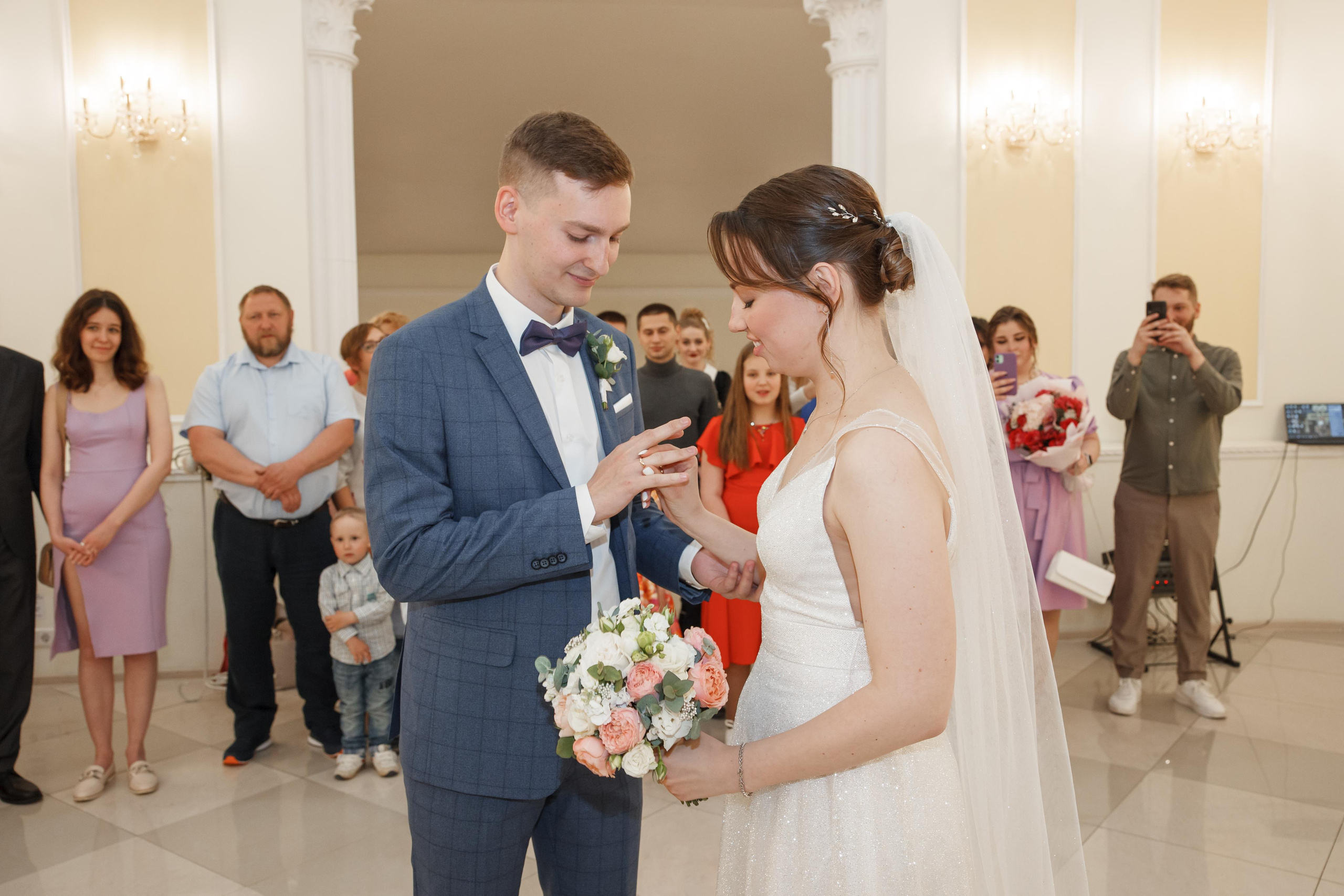 Надежда и Никита, ЗАГС г. Королев, фотостудия SpaceNoirArt. Свадебный и репортажный фотограф (Москва, Королев и другие)