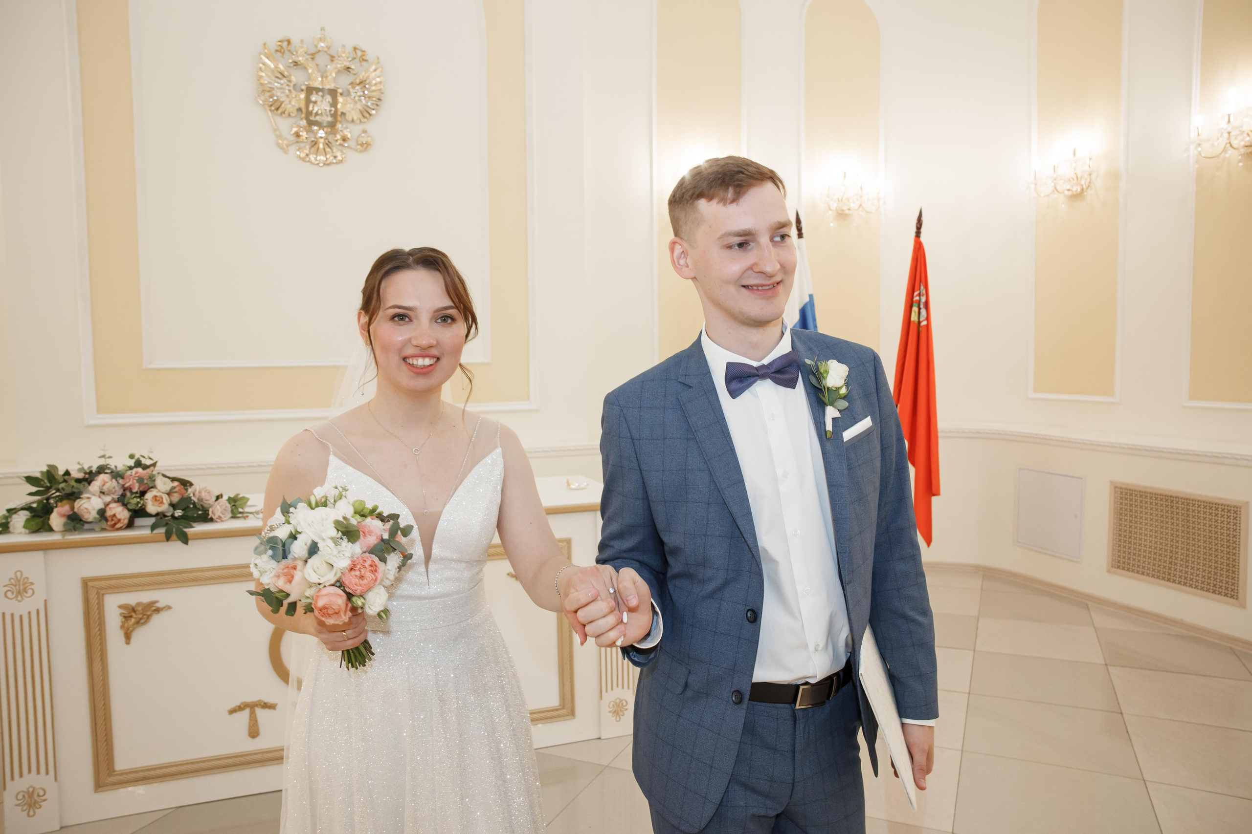 Надежда и Никита, ЗАГС г. Королев, фотостудия SpaceNoirArt. Свадебный и репортажный фотограф (Москва, Королев и другие)