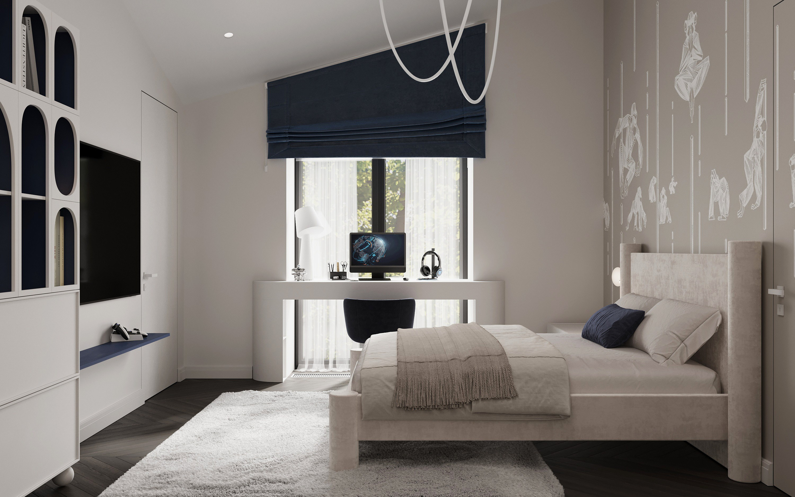 River Park | Children rooms. Екатерина Коренева | 3d визуализация