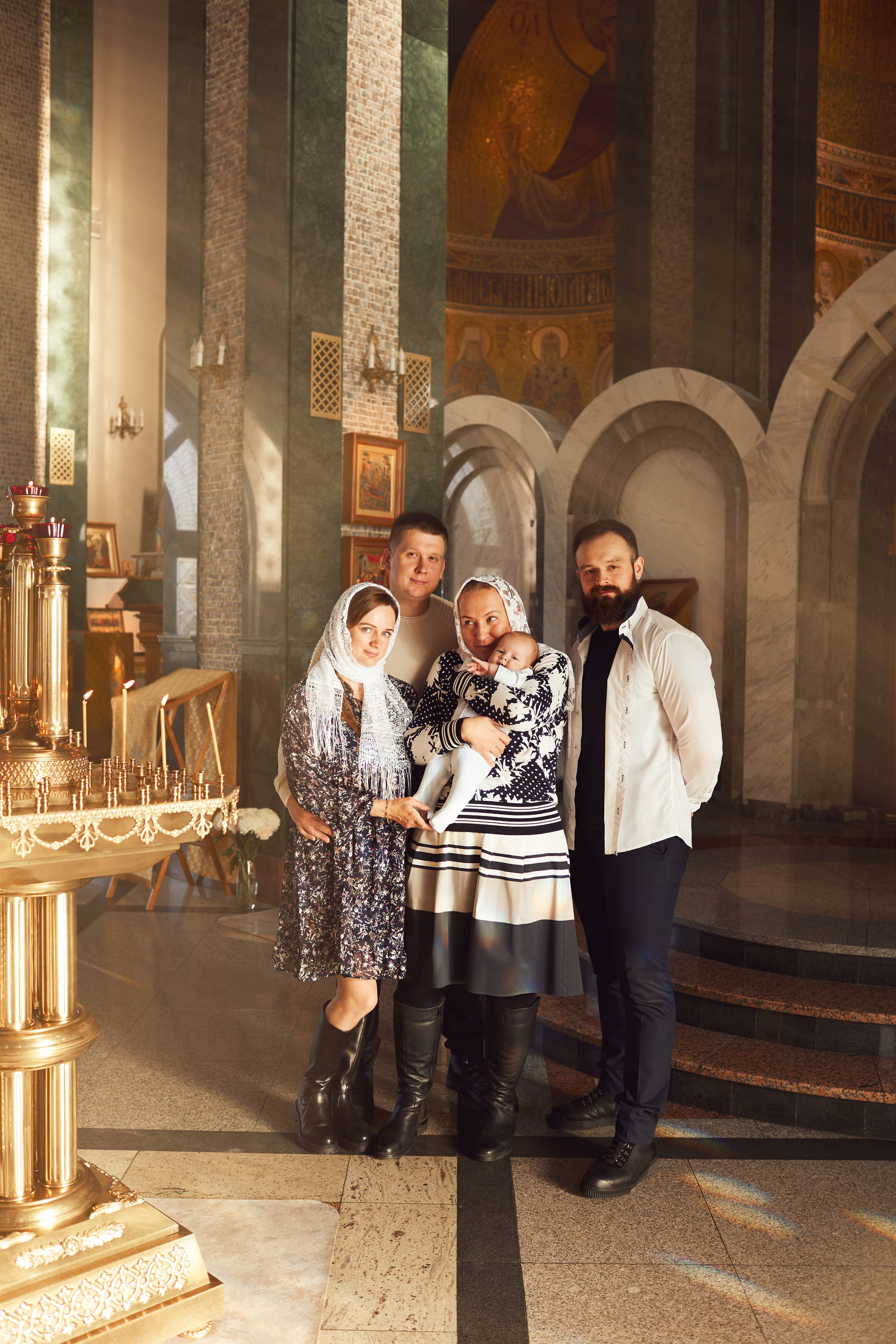 Таинство Крещения. Фотограф Москва|Ясенево Яна Новокрещенных