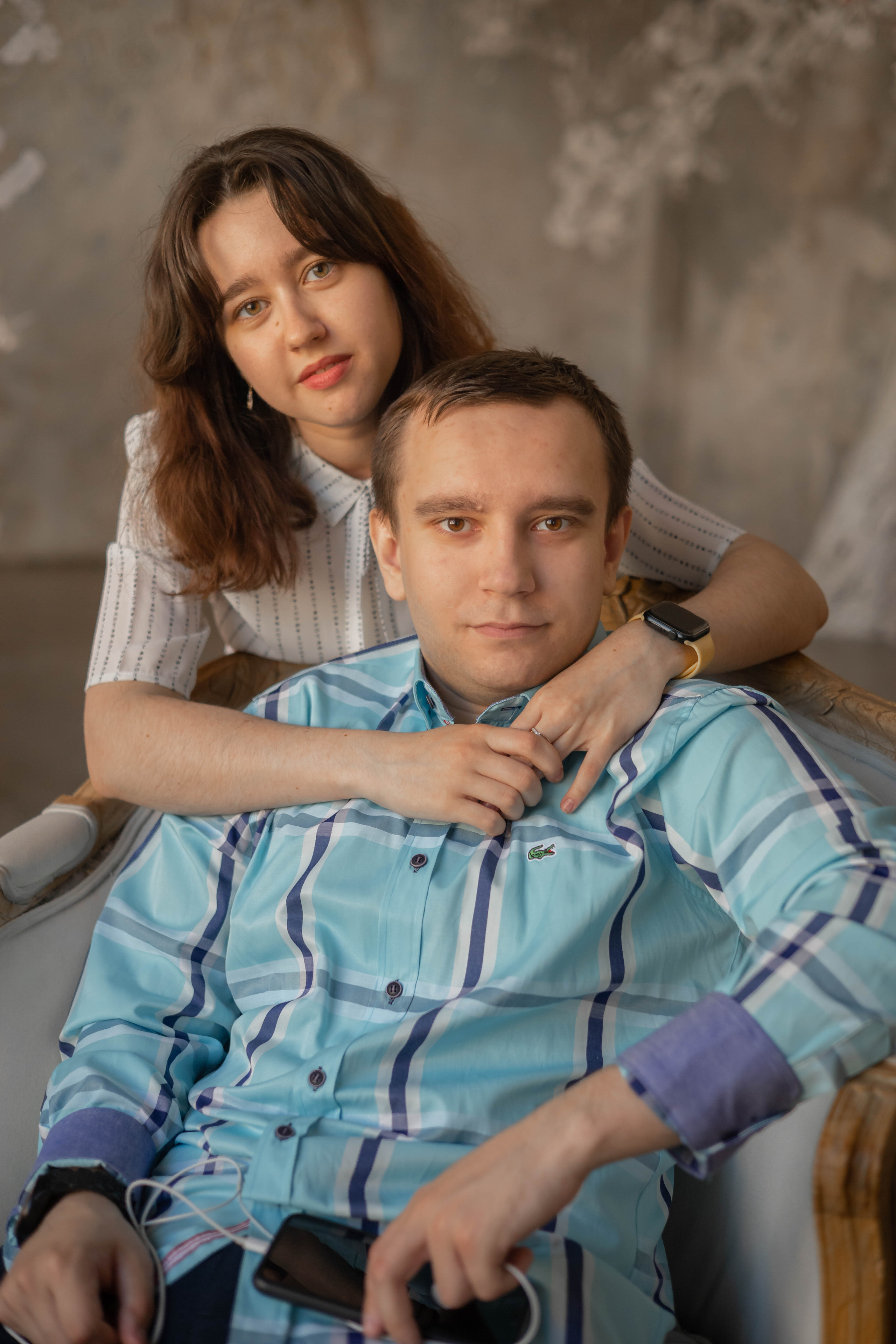 Нина и ее семья брат Саша, мама и папа. Фотограф Катерина Изи