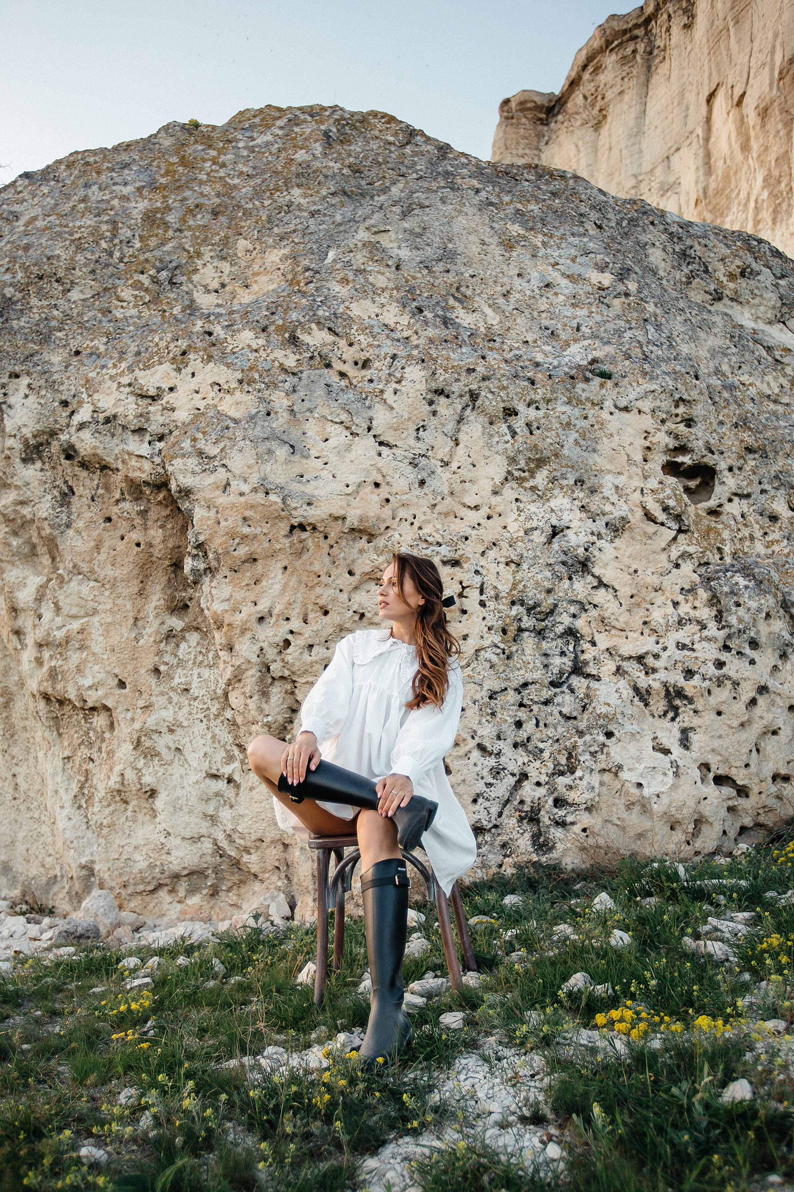 Алина. Белая скала. Фотограф Анна Лейман. Севастополь