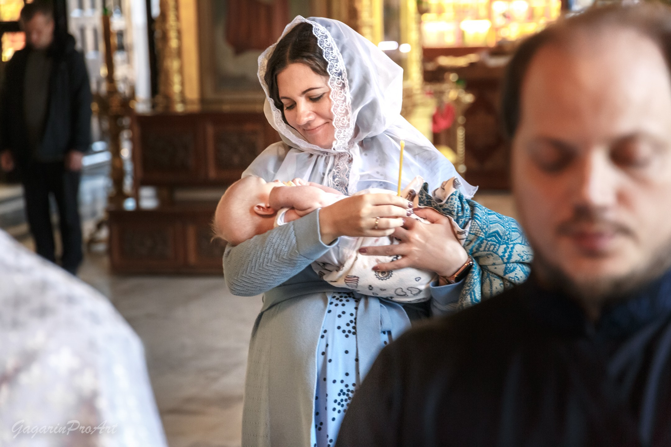 Фотосъёмка таинства крещения. Фотограф на крестины. GagarinProArt