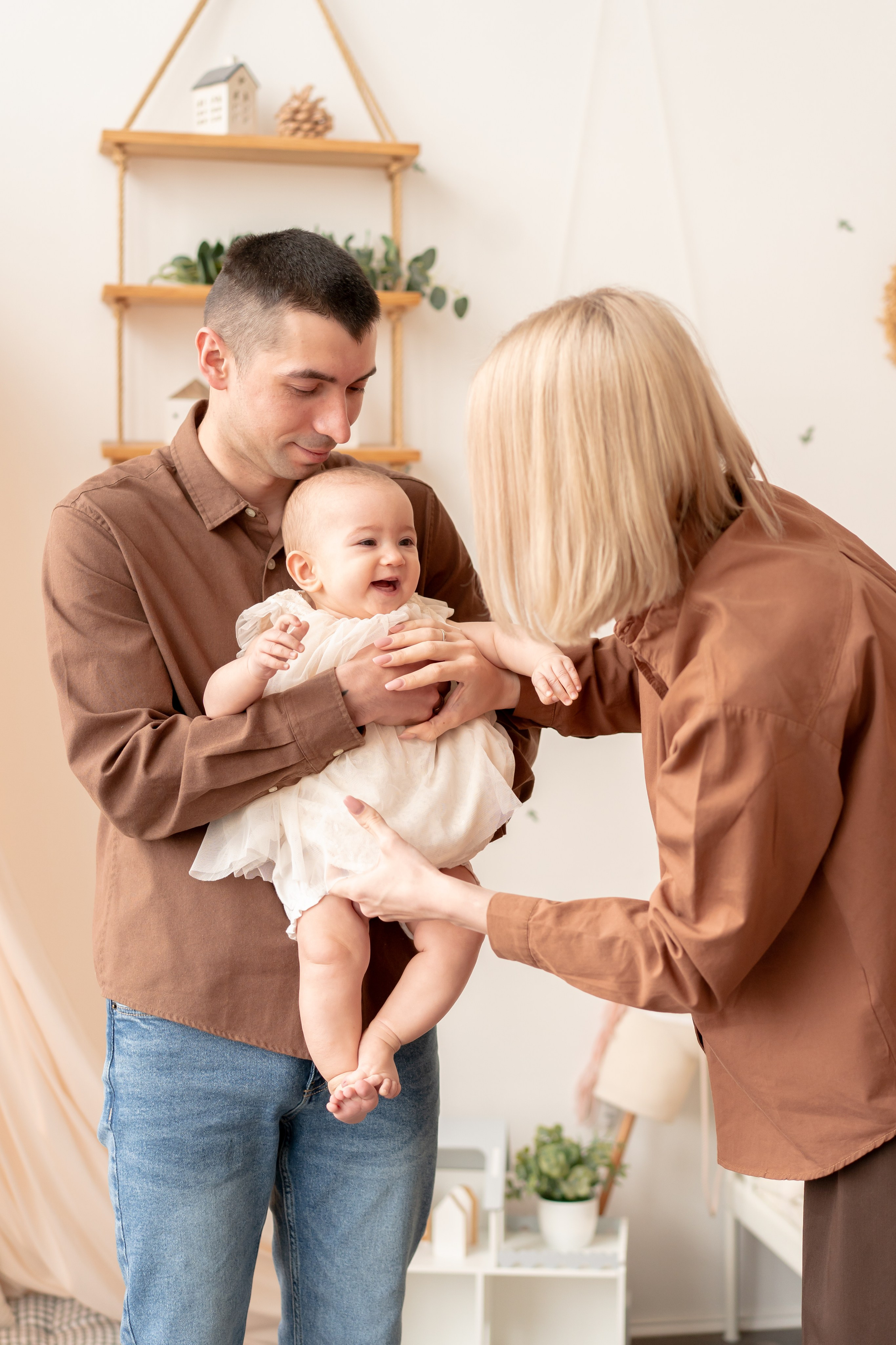 Машенька с мамой и папой!. Детская, семейная фотостудия в Санкт-Петербурге ТЕПЛО