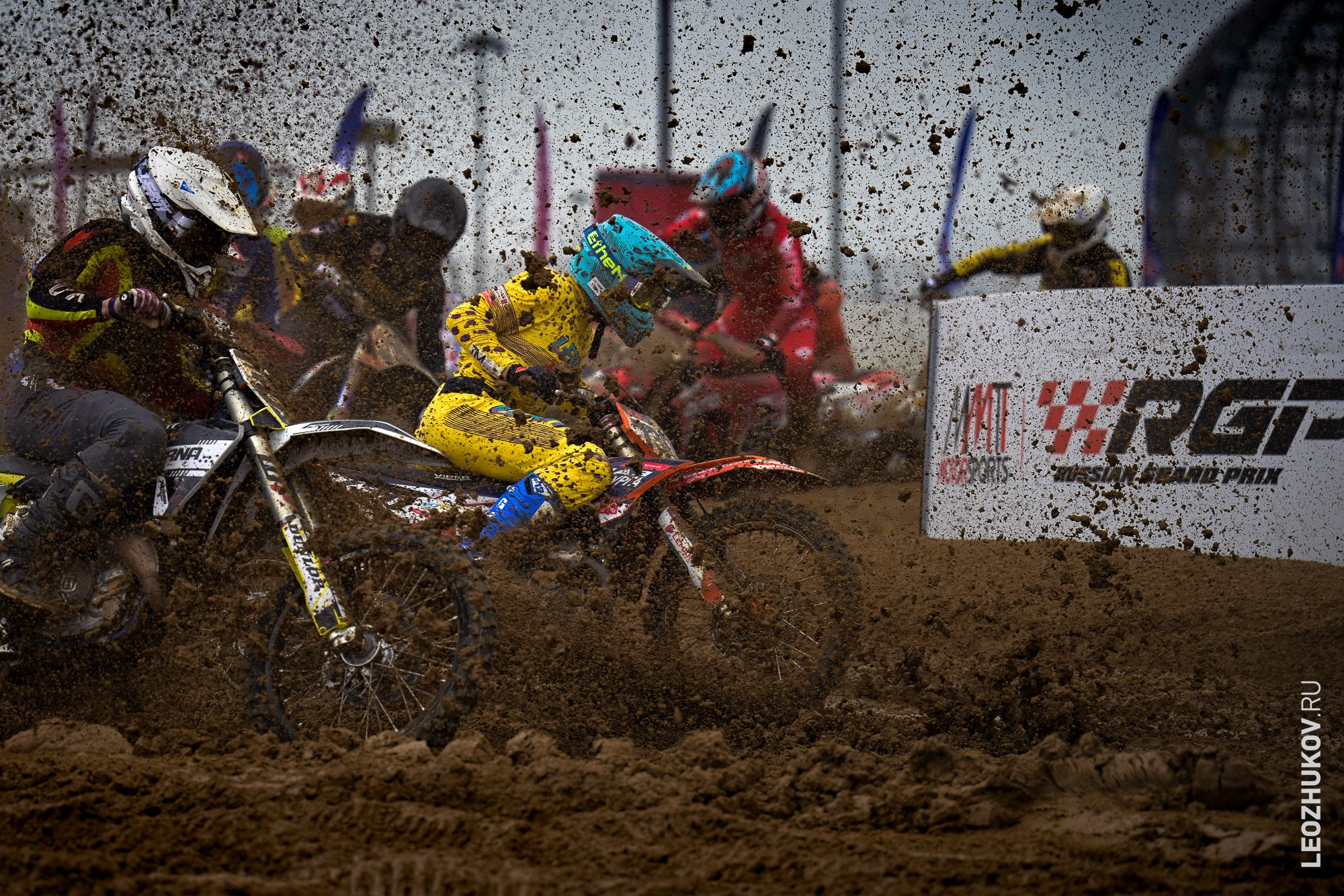 1 round of ММТ RGP russian motocross championships. Sports photographer Leonid Zhukov