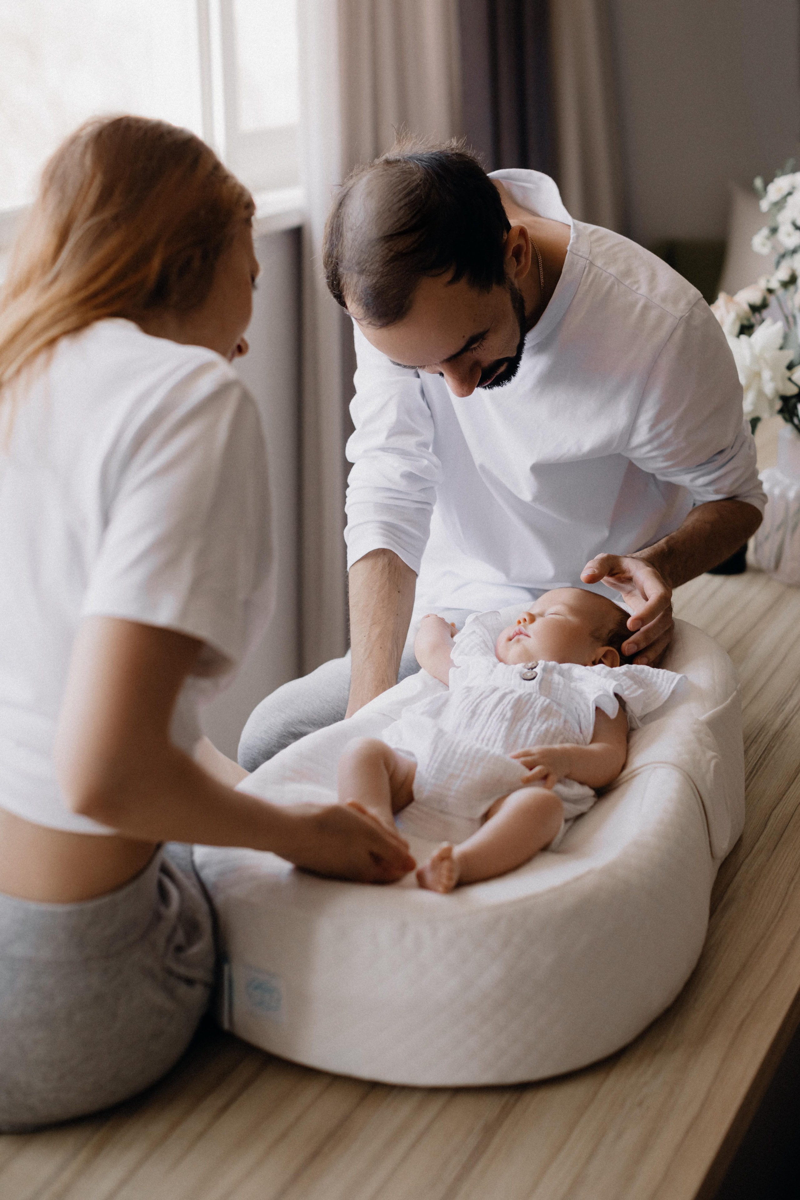 Домашняя фотосессия. Ксю, Вова и Оливия. Фотограф в Москве Ольга Сатони