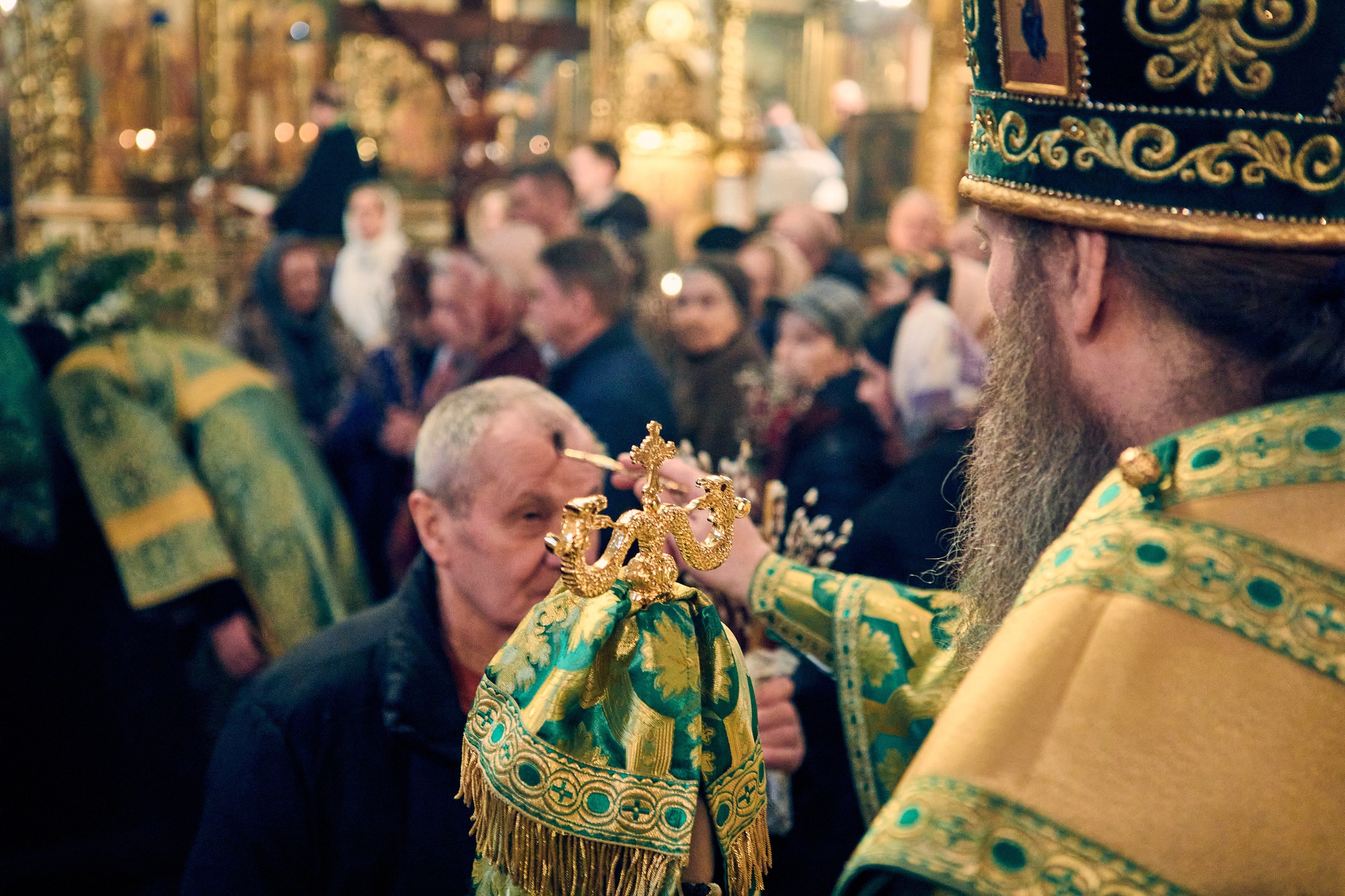 На всенощном бдении под Неделю ваий. DMITRY MOISEENKO — фотограф, художник, топ-стилист